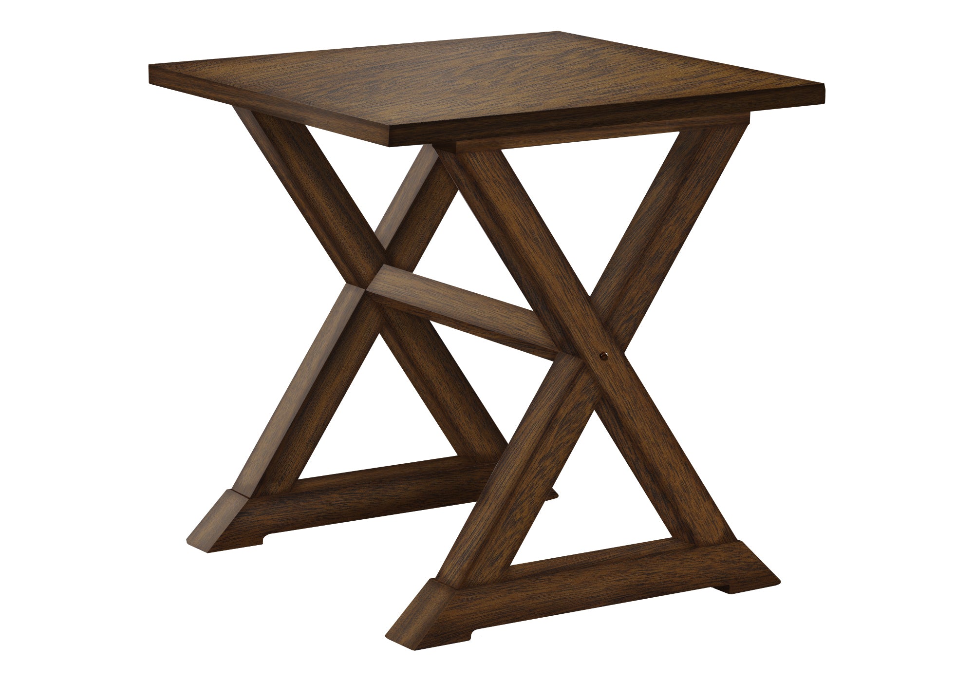 ACCENT TABLE - 24"H / DARK WALNUT VENEER END TABLE #I 3988