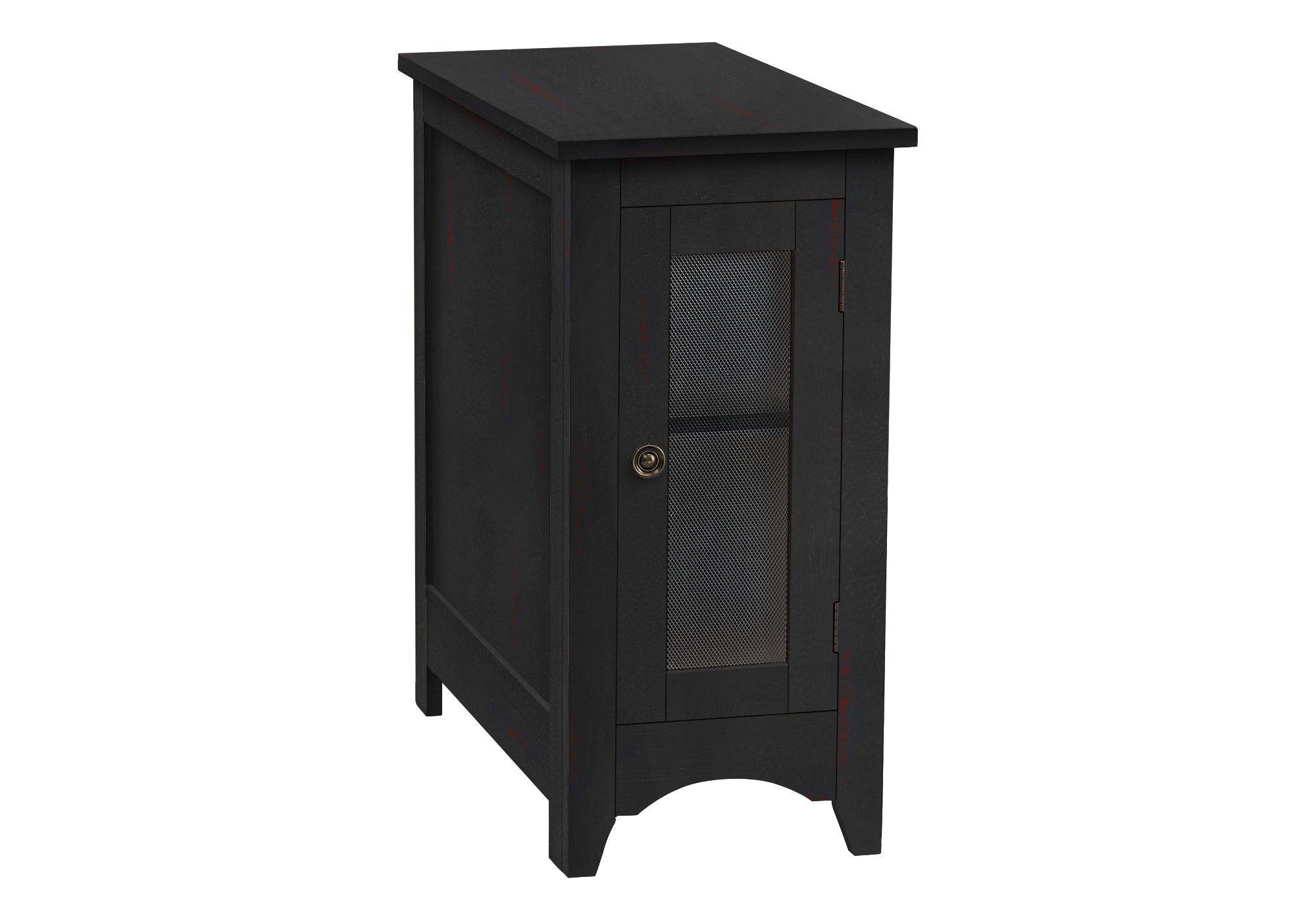 TABLE D'APPOINT - 24"H / TABLE D'APPOINT EN PLACAGE NOIR #I 3995