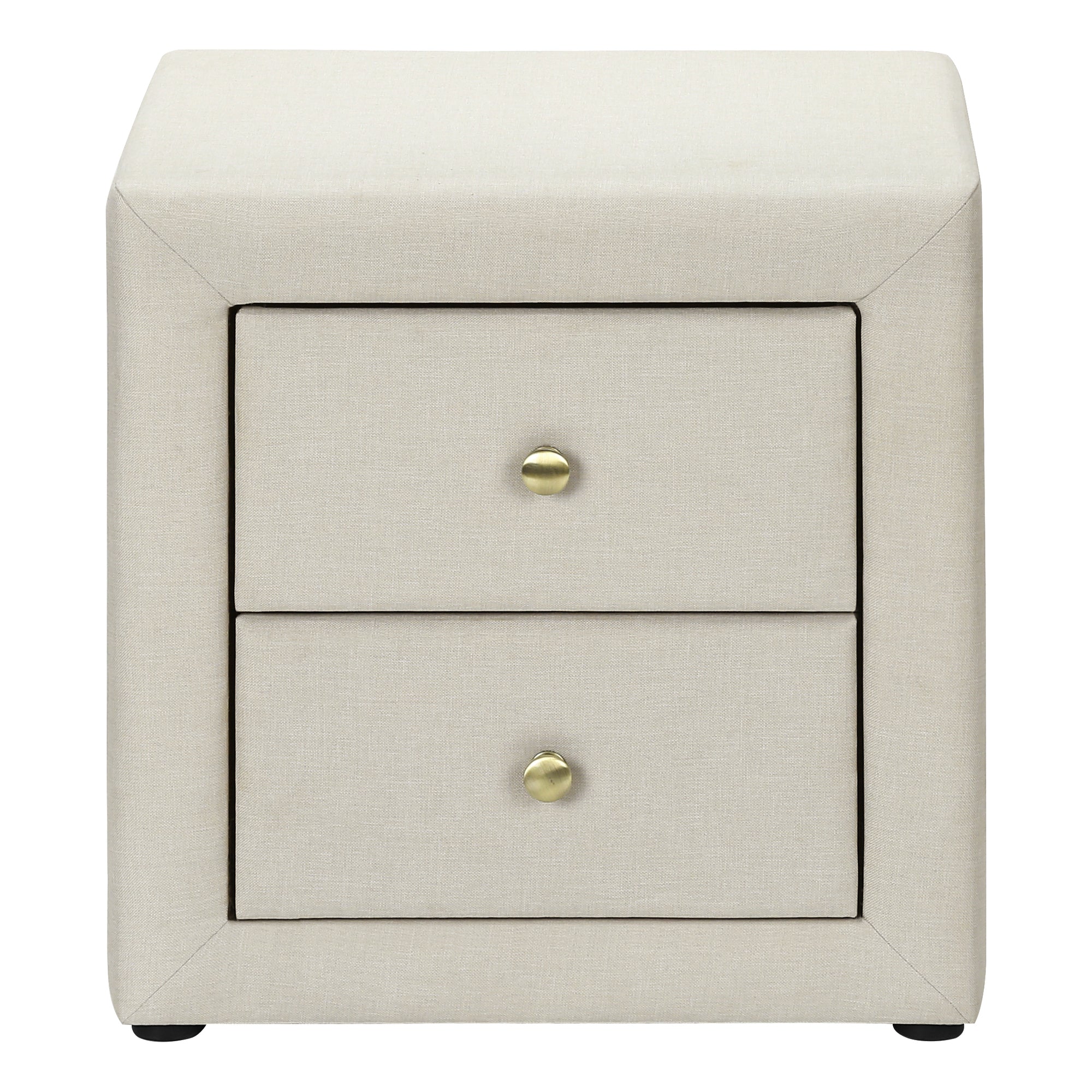 NIGHTSTAND - 21"H / BEIGE LINEN #I 5605