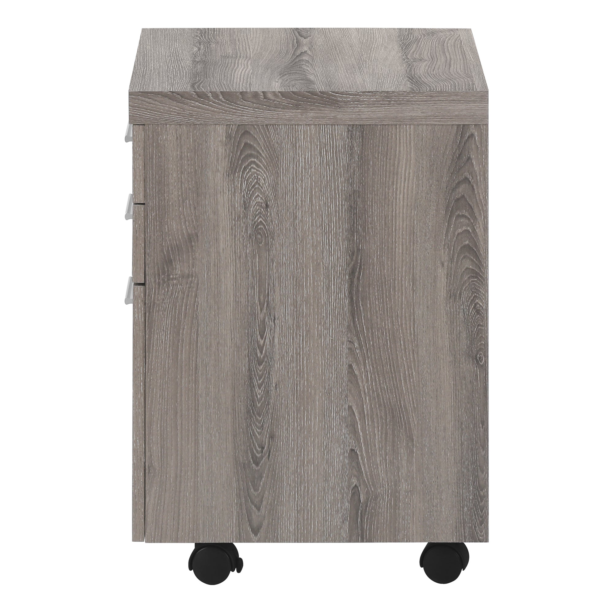 CLASSEUR - 3 TIROIRS / TAUPE FONCÉ SUR ROULETTES # I 7049