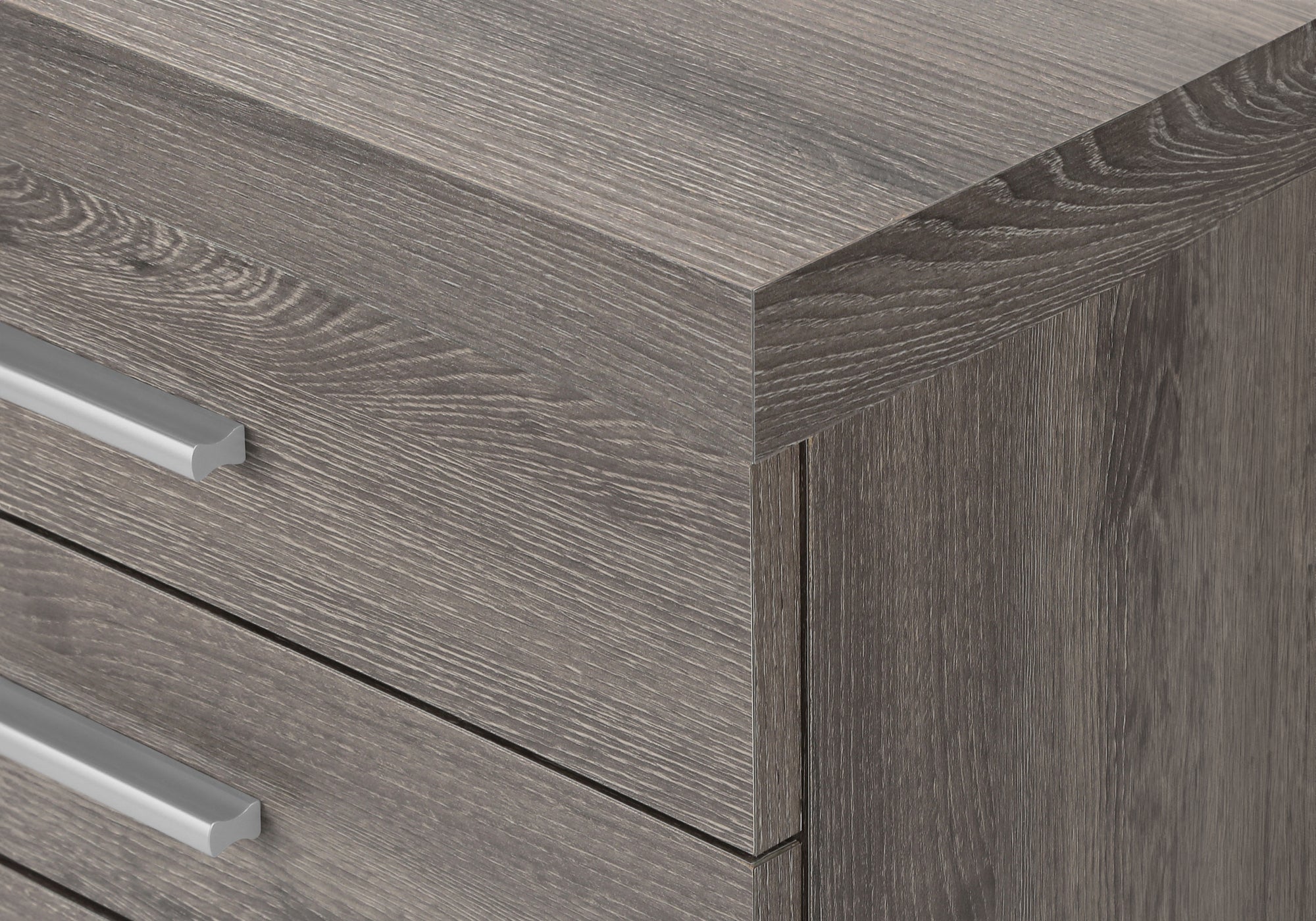 FILING CABINET - 3 DRAWER / DARK TAUPE ON CASTORS # I 7049