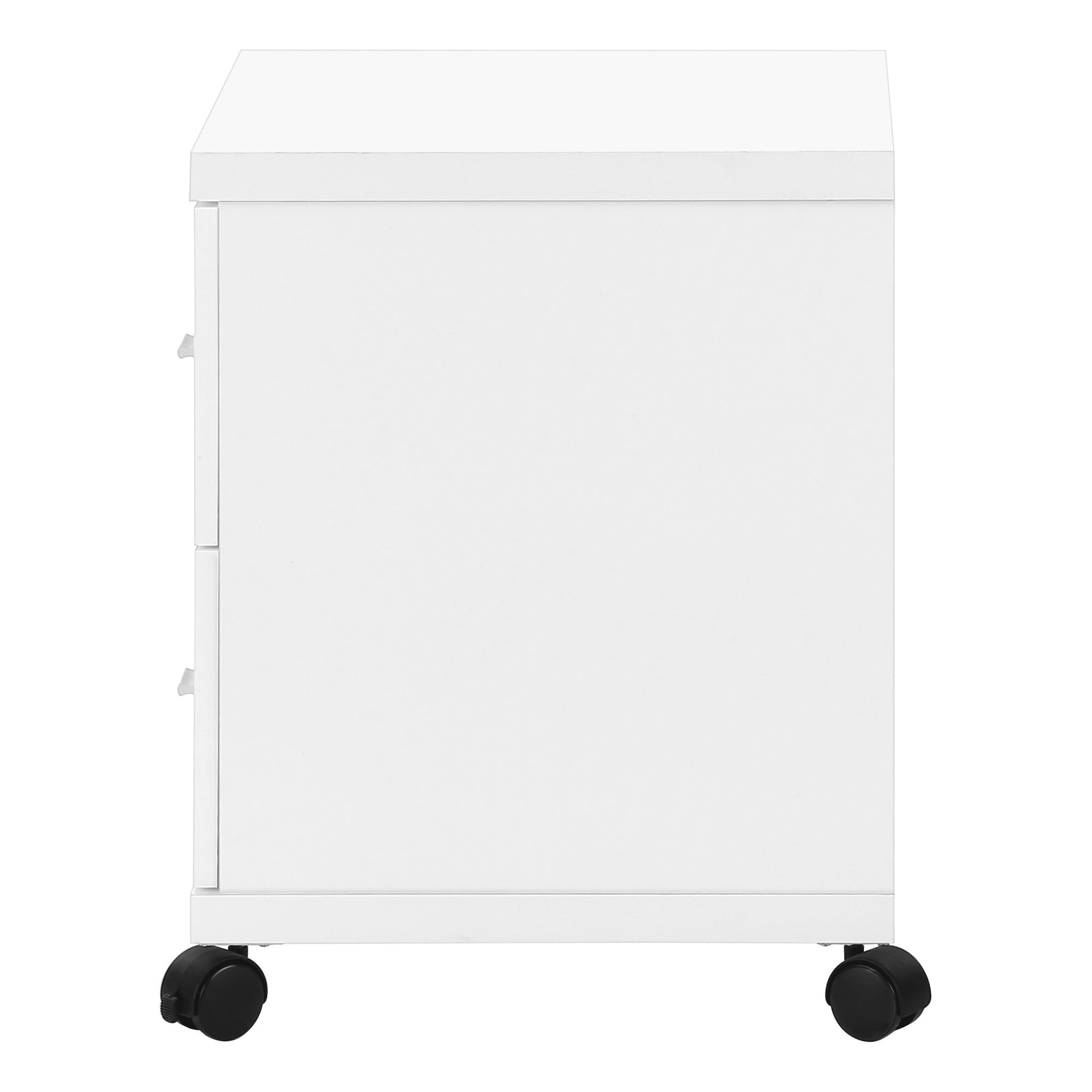 ARMOIRE DE BUREAU - BLANC AVEC 2 TIROIRS SUR ROULETTES # I 7055