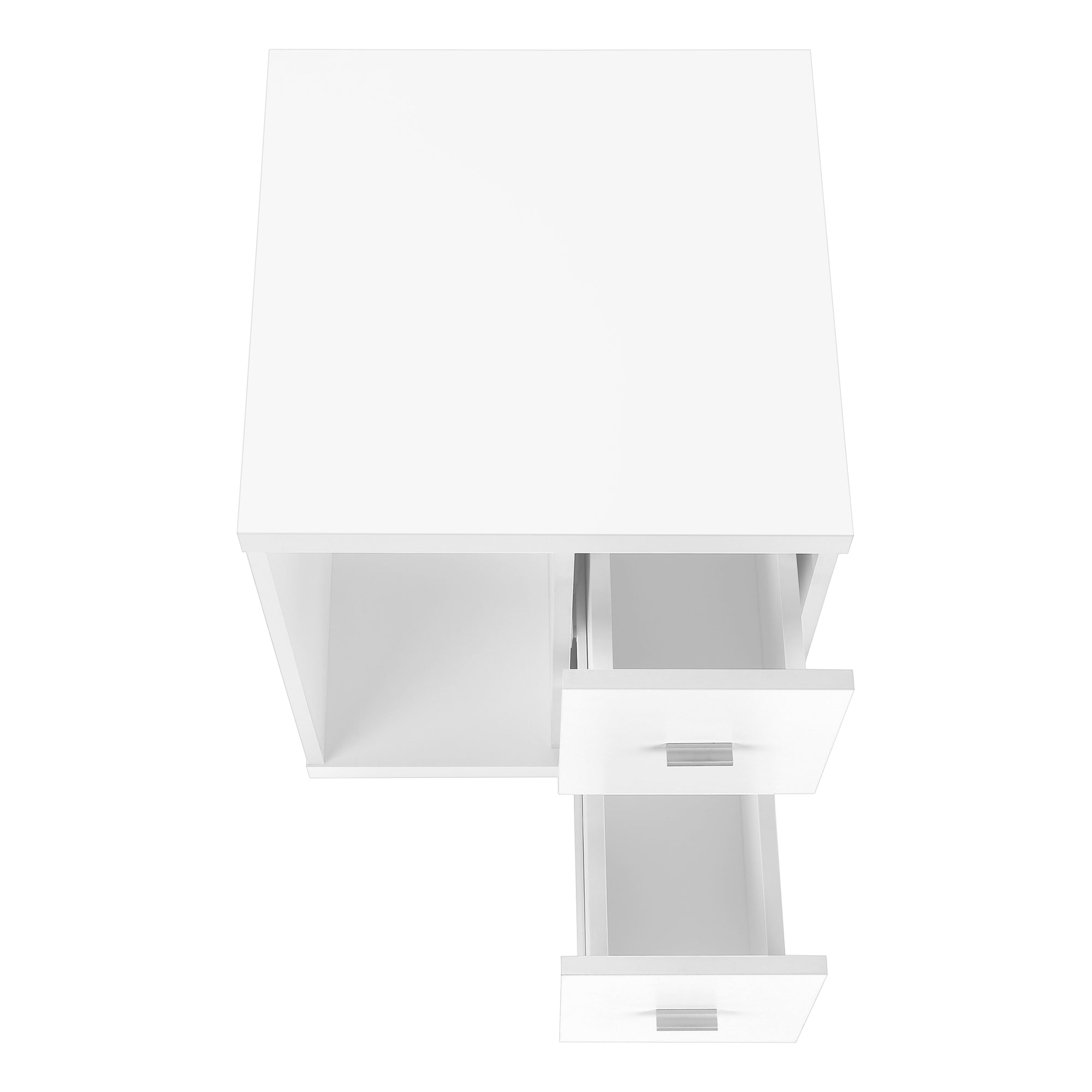 OFFICE CABINET - WHITE WITH 2 DRAWERS ON CASTORS # I 7055