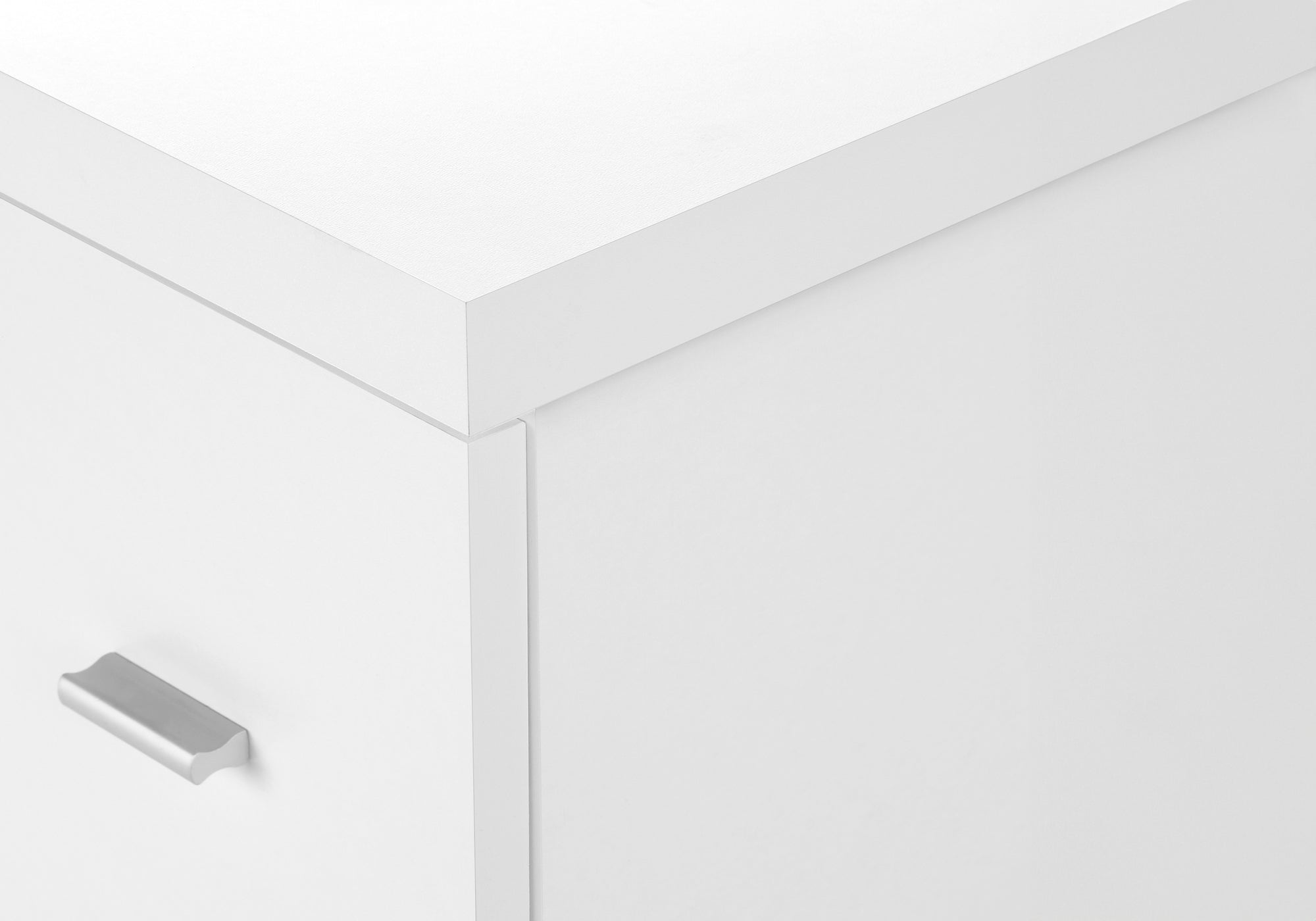 OFFICE CABINET - WHITE WITH 2 DRAWERS ON CASTORS # I 7055