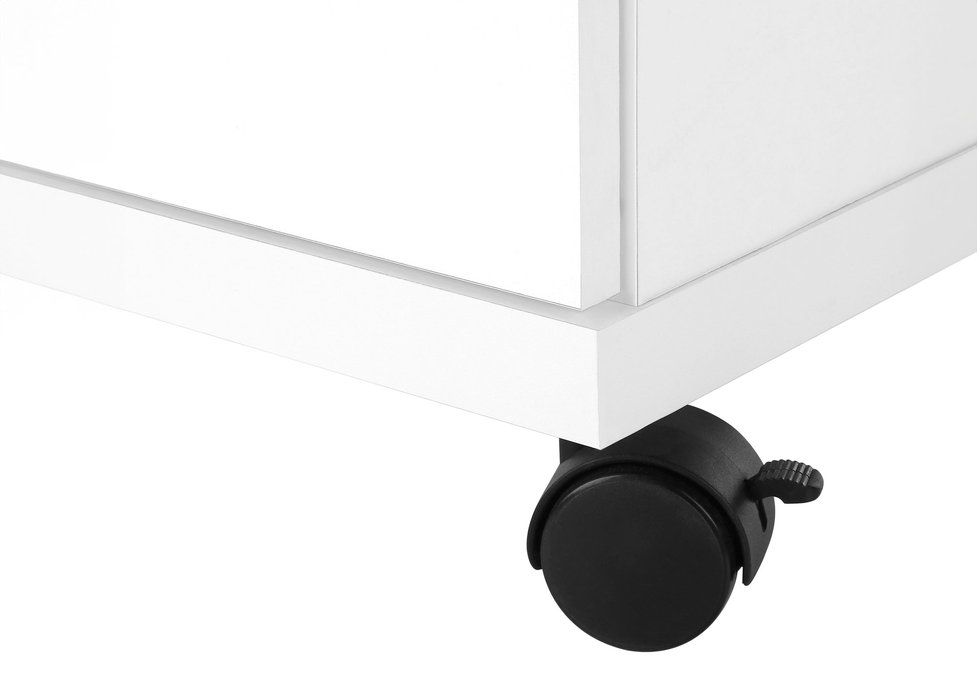 OFFICE CABINET - WHITE WITH 2 DRAWERS ON CASTORS # I 7055