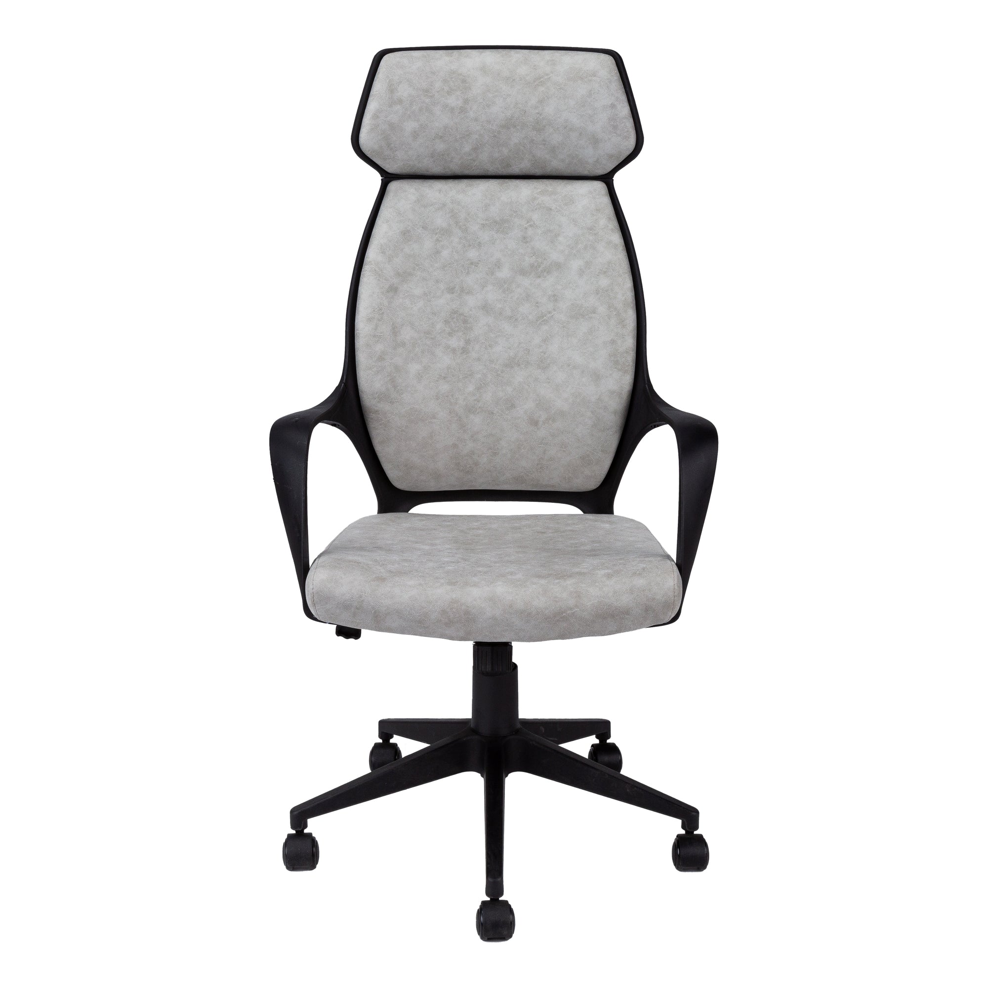 OFFICE CHAIR - GREY MICROFIBER / HIGH BACK EXECUTIVE # I 7250