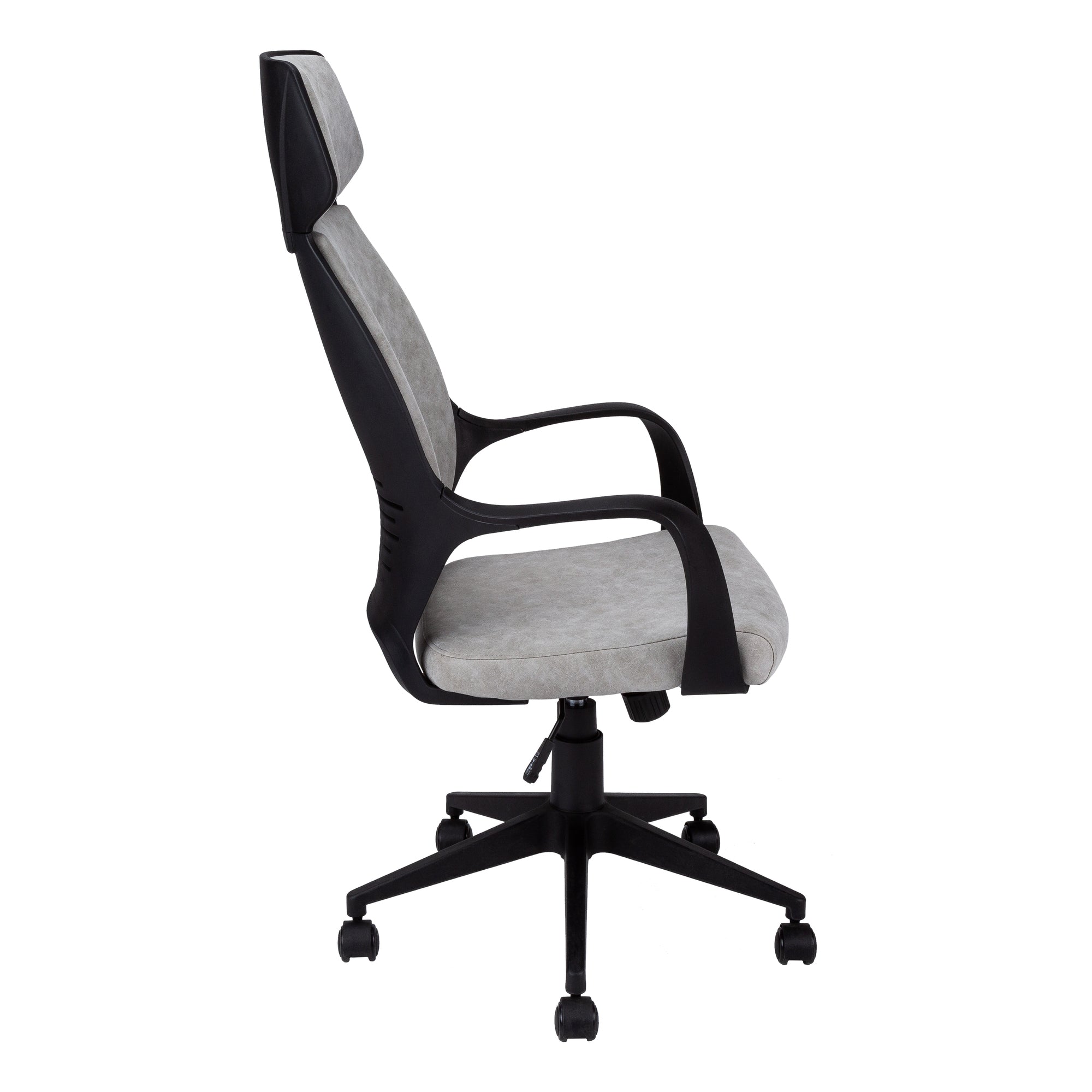 OFFICE CHAIR - GREY MICROFIBER / HIGH BACK EXECUTIVE # I 7250