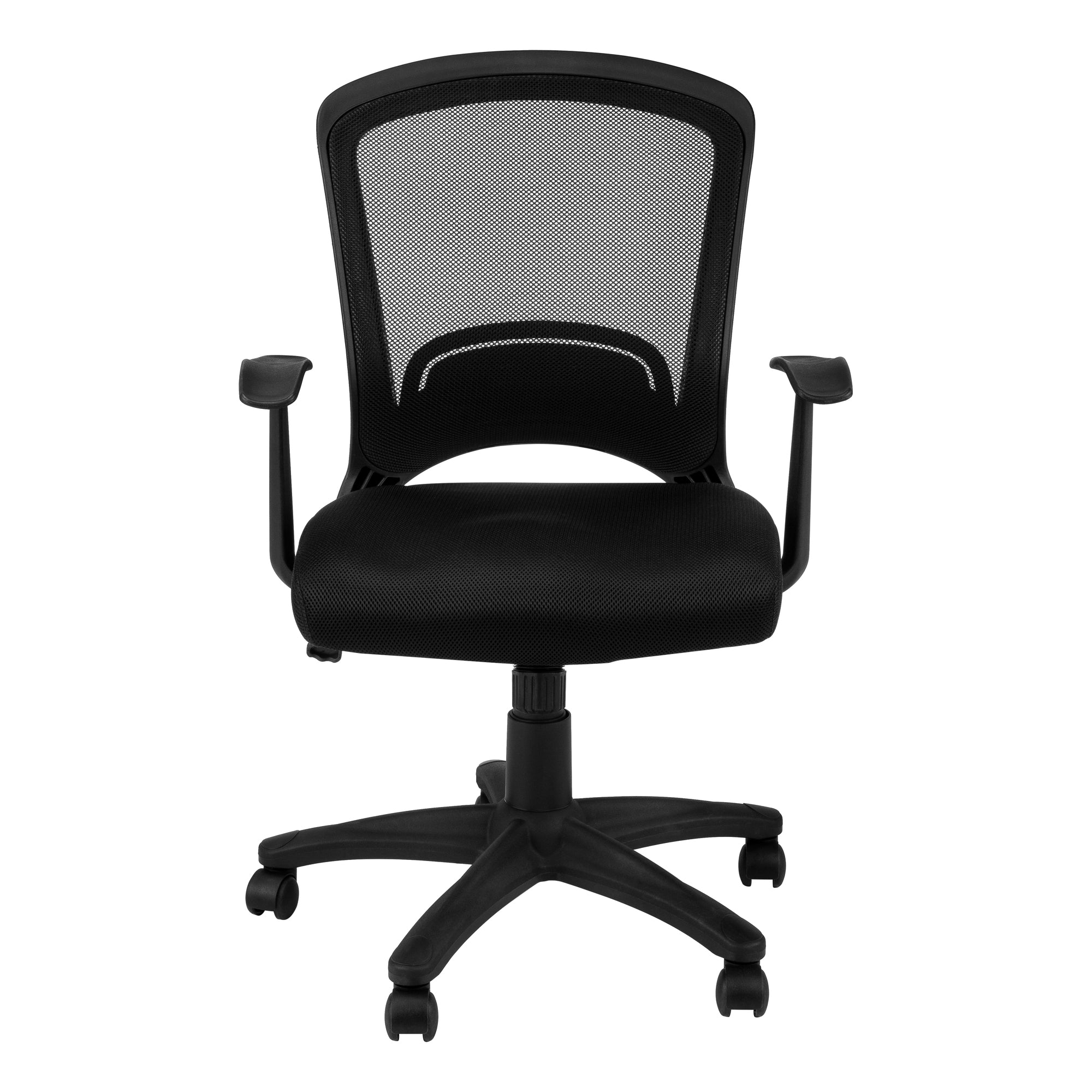 OFFICE CHAIR - BLACK MESH MID-BACK / MULTI-POSITION # I 7265