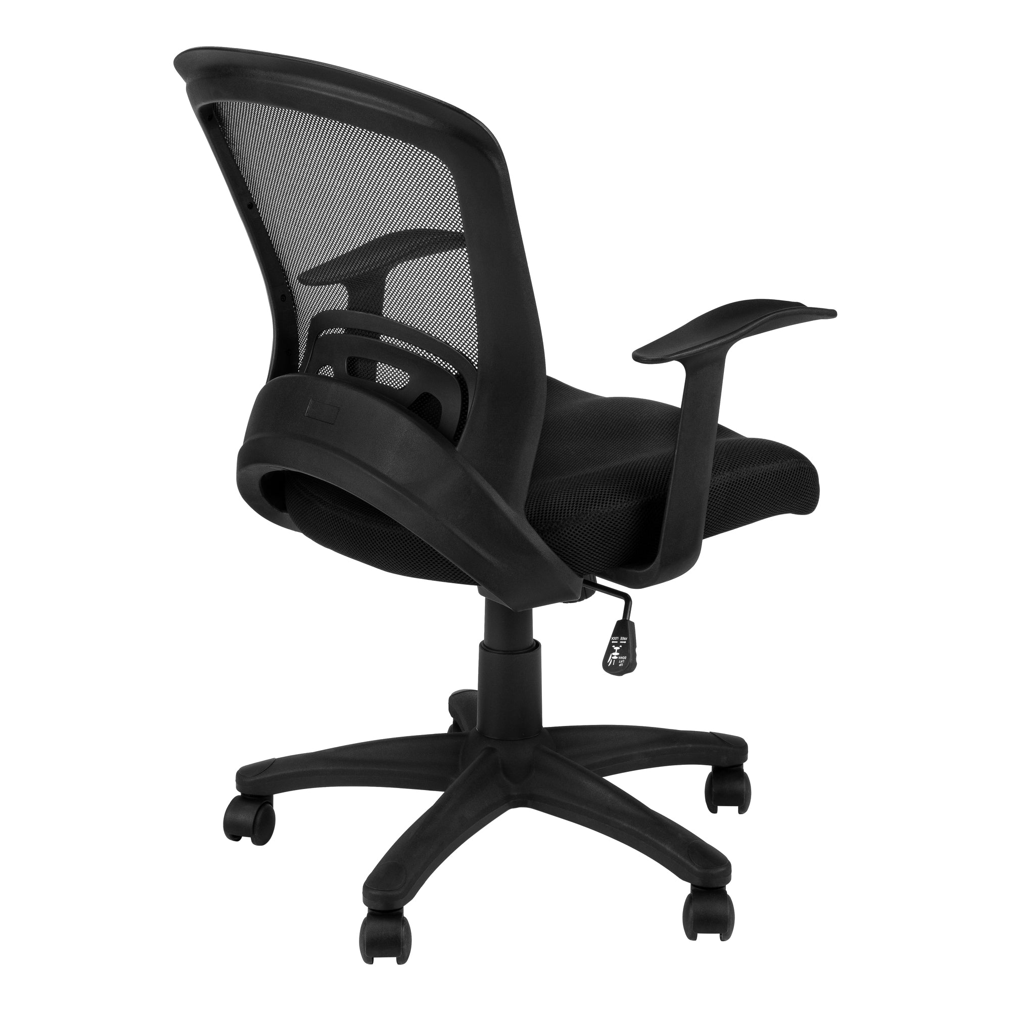 OFFICE CHAIR - BLACK MESH MID-BACK / MULTI-POSITION # I 7265