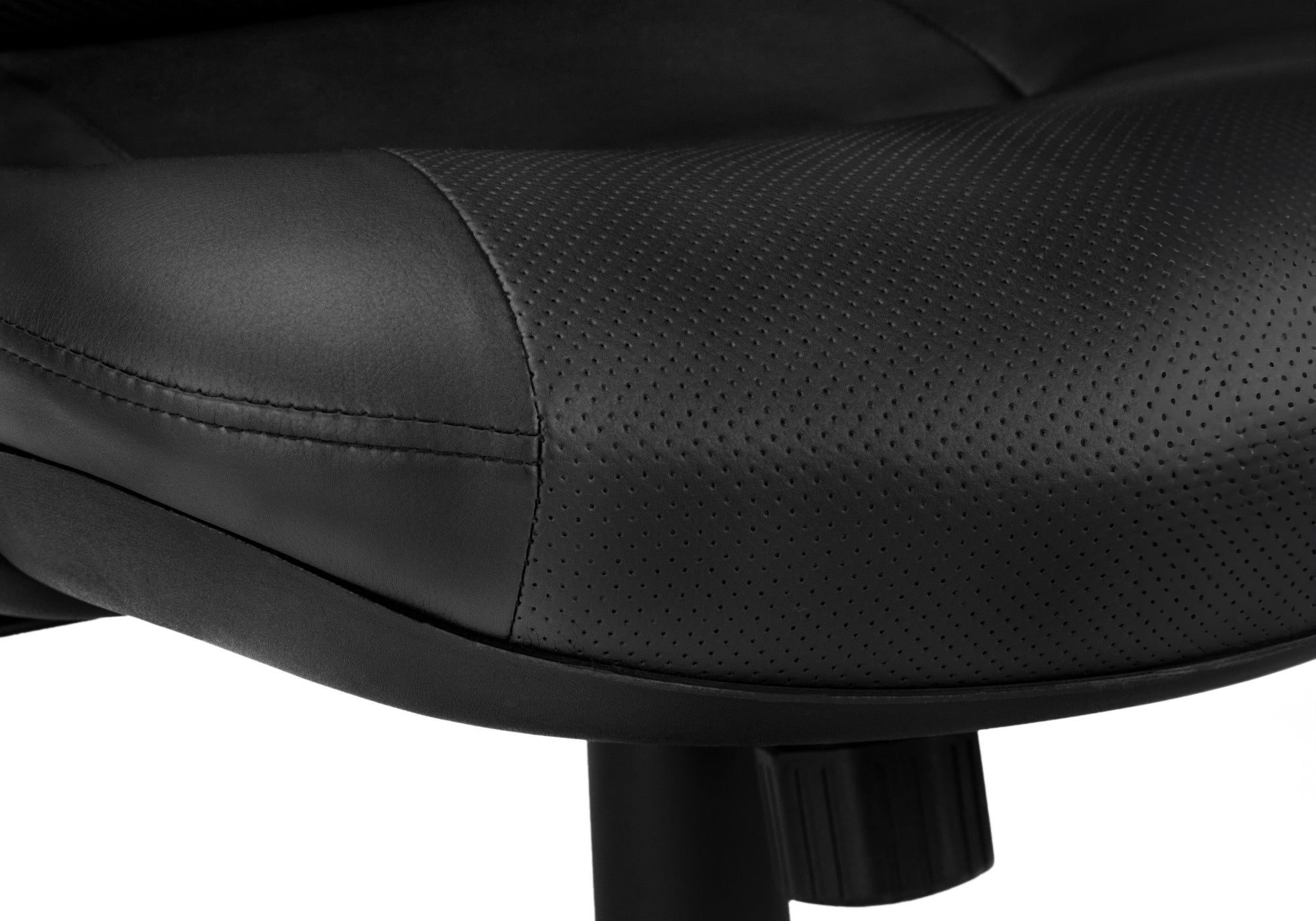 OFFICE CHAIR - BLACK LEATHER-LOOK / MULTI POSITION # I 7276