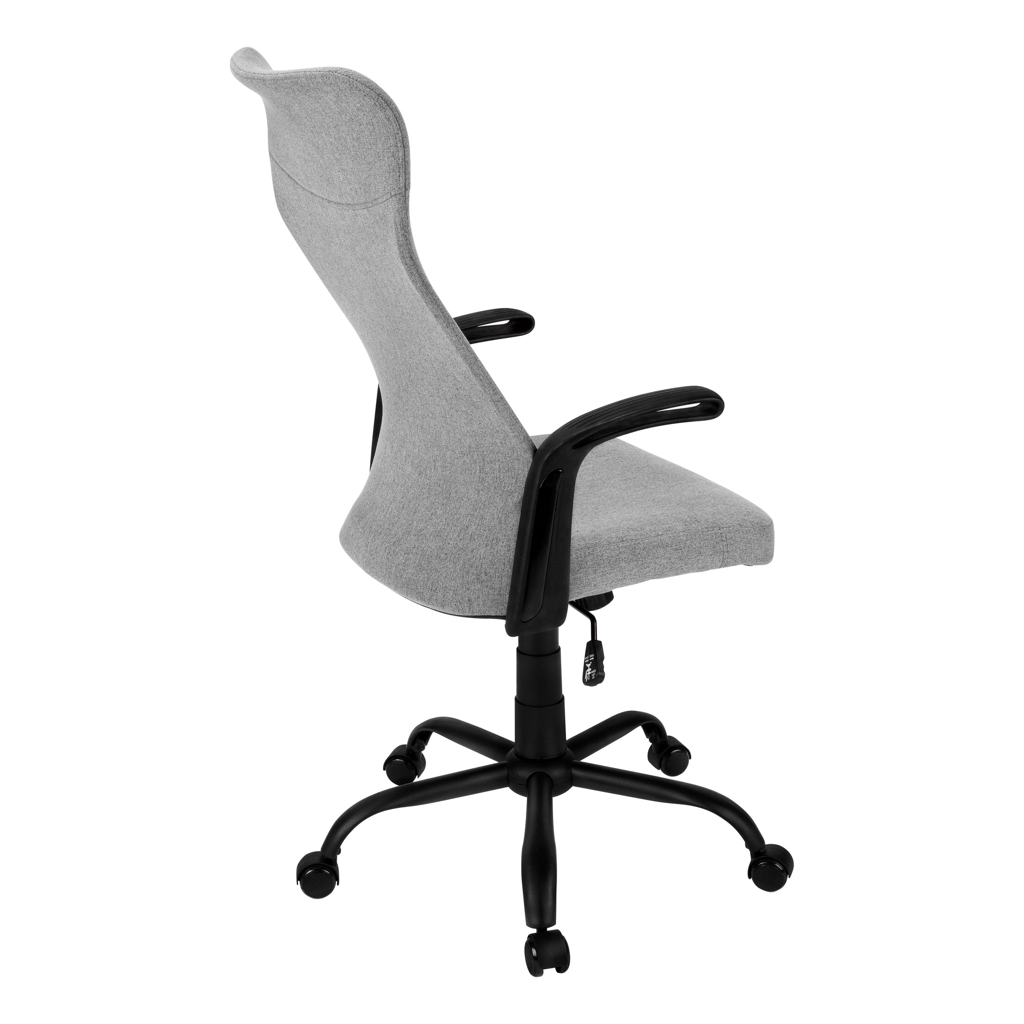 OFFICE CHAIR - BLACK / DARK GREY FABRIC / MULTI POSITION # I 7325