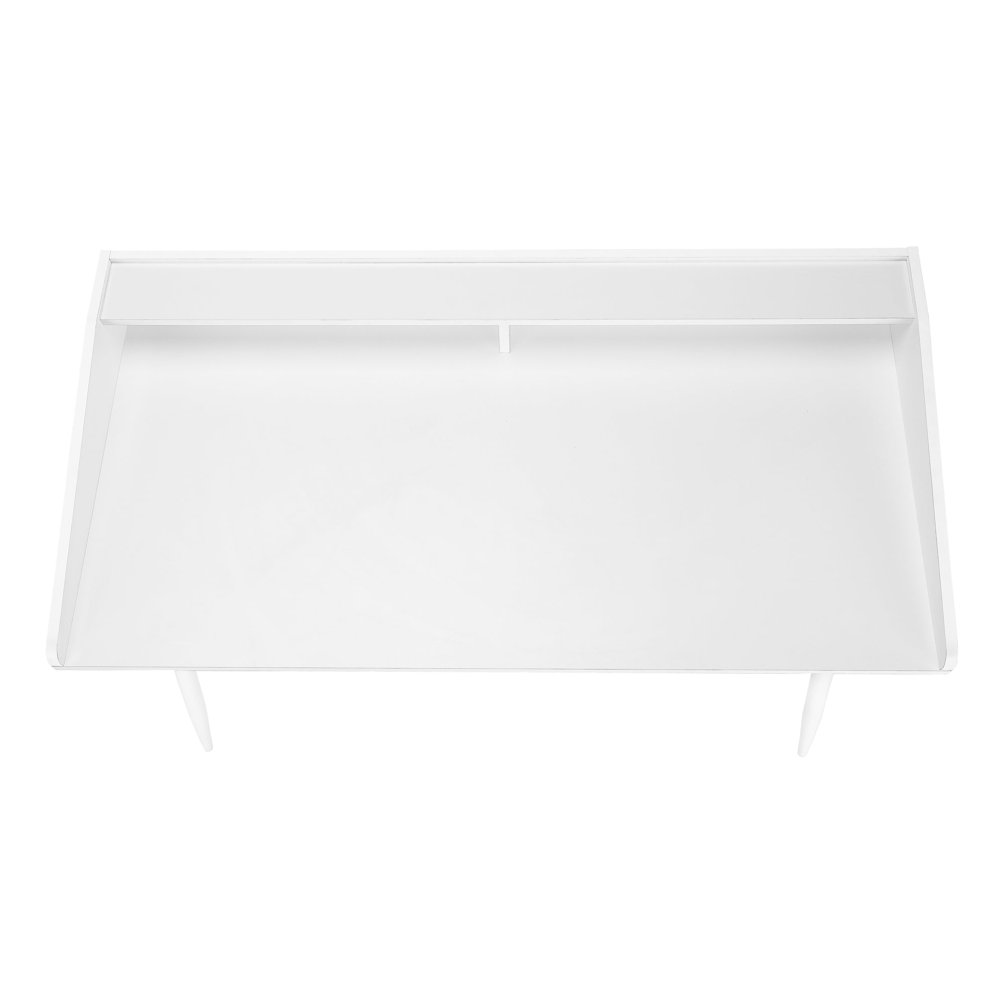 BUREAU D'ORDINATEUR - 48"L / BLANC / MÉTAL BLANC # I 7535