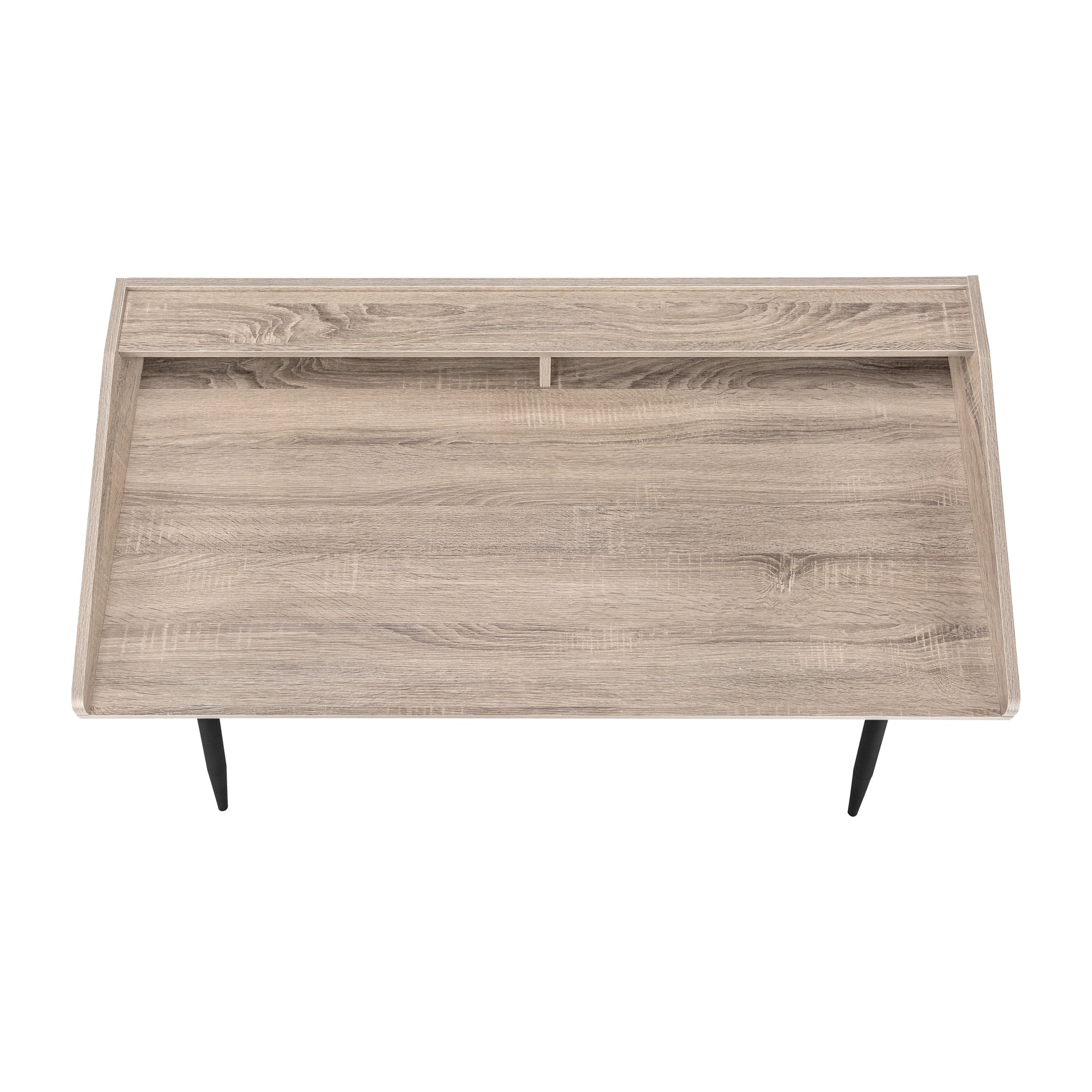 BUREAU D'ORDINATEUR - 48"L / TAUPE FONCÉ / MÉTAL NOIR # I 7536