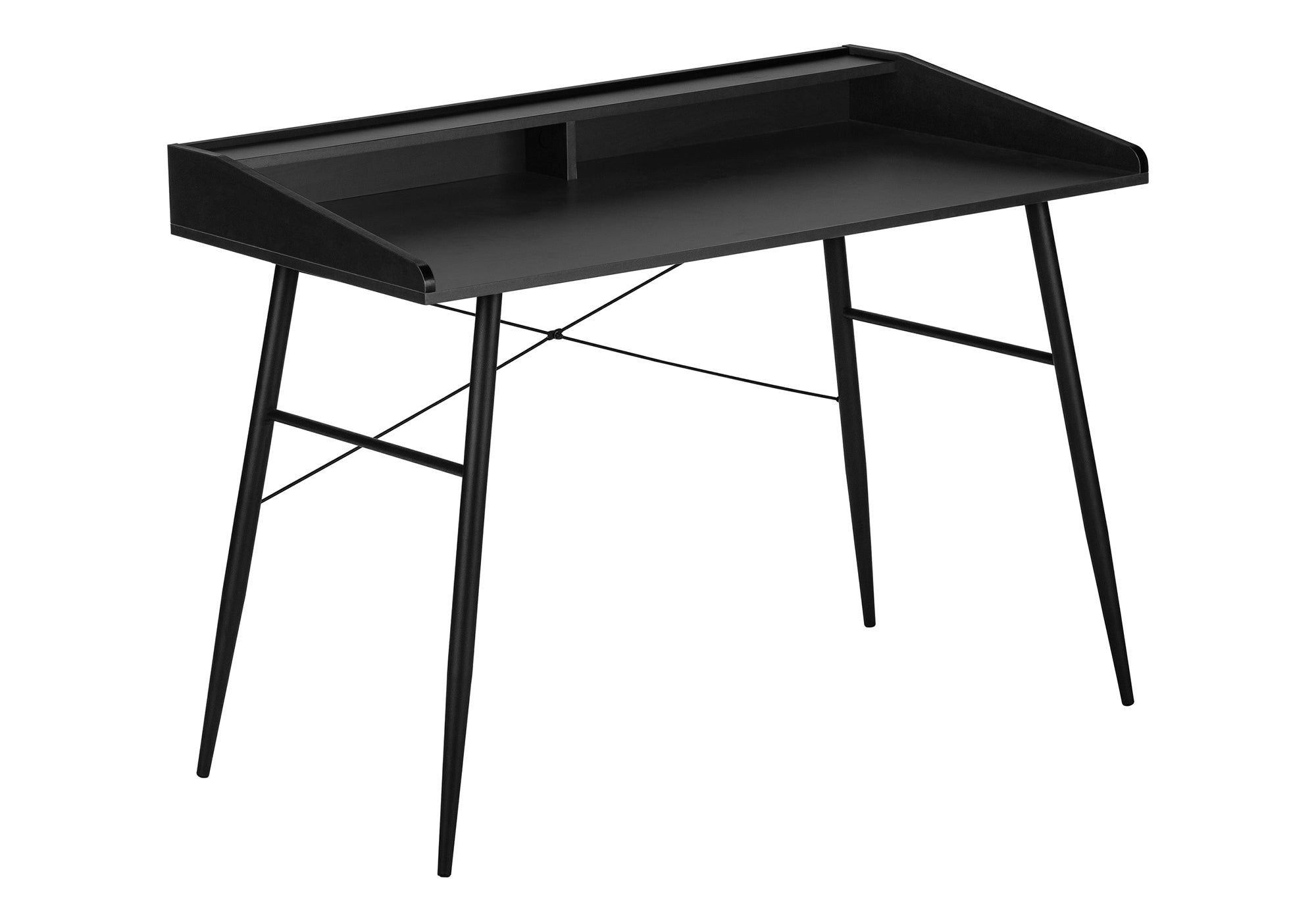 COMPUTER DESK - 48"L / BLACK / BLACK METAL # I 7537