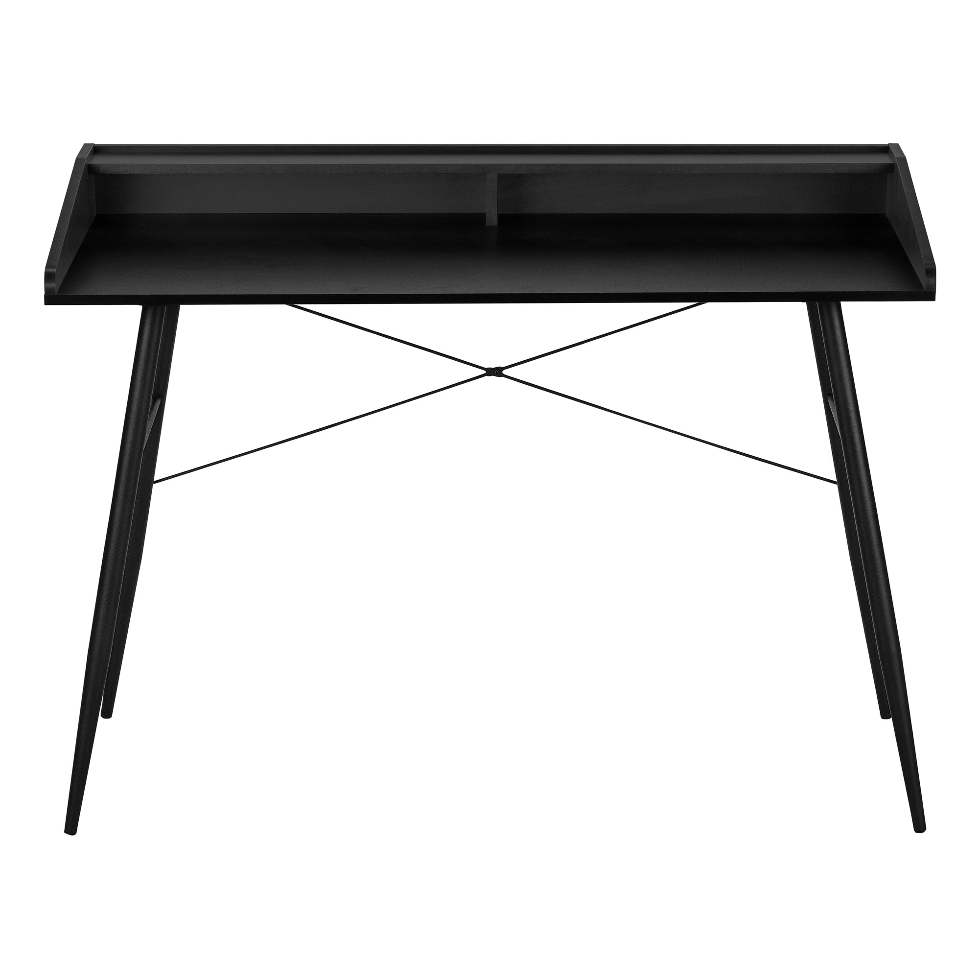 COMPUTER DESK - 48"L / BLACK / BLACK METAL # I 7537