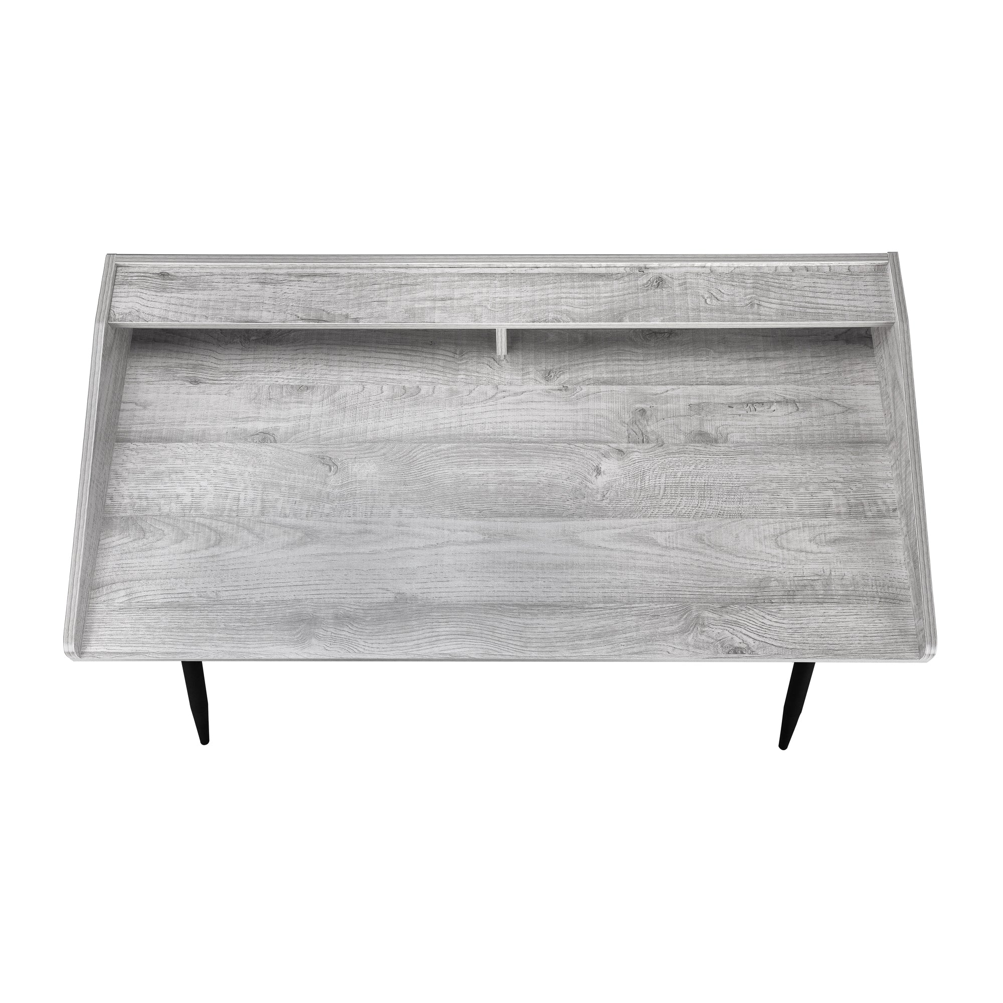 BUREAU D'ORDINATEUR - 48"L / GRIS / MÉTAL NOIR # I 7541