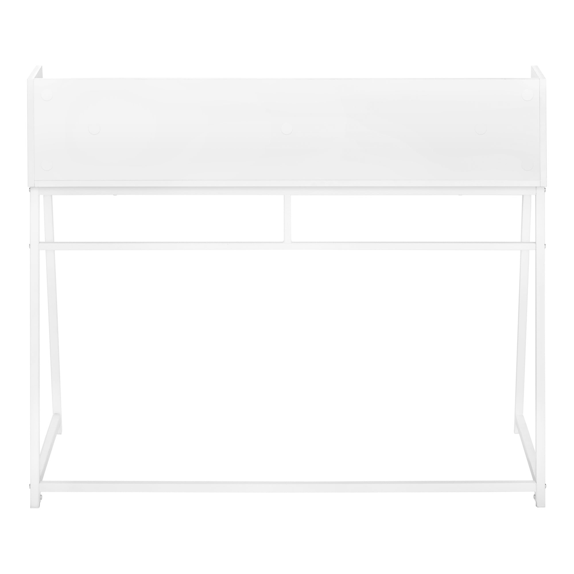 BUREAU D'ORDINATEUR - 48"L / BLANC / MÉTAL BLANC # I 7545