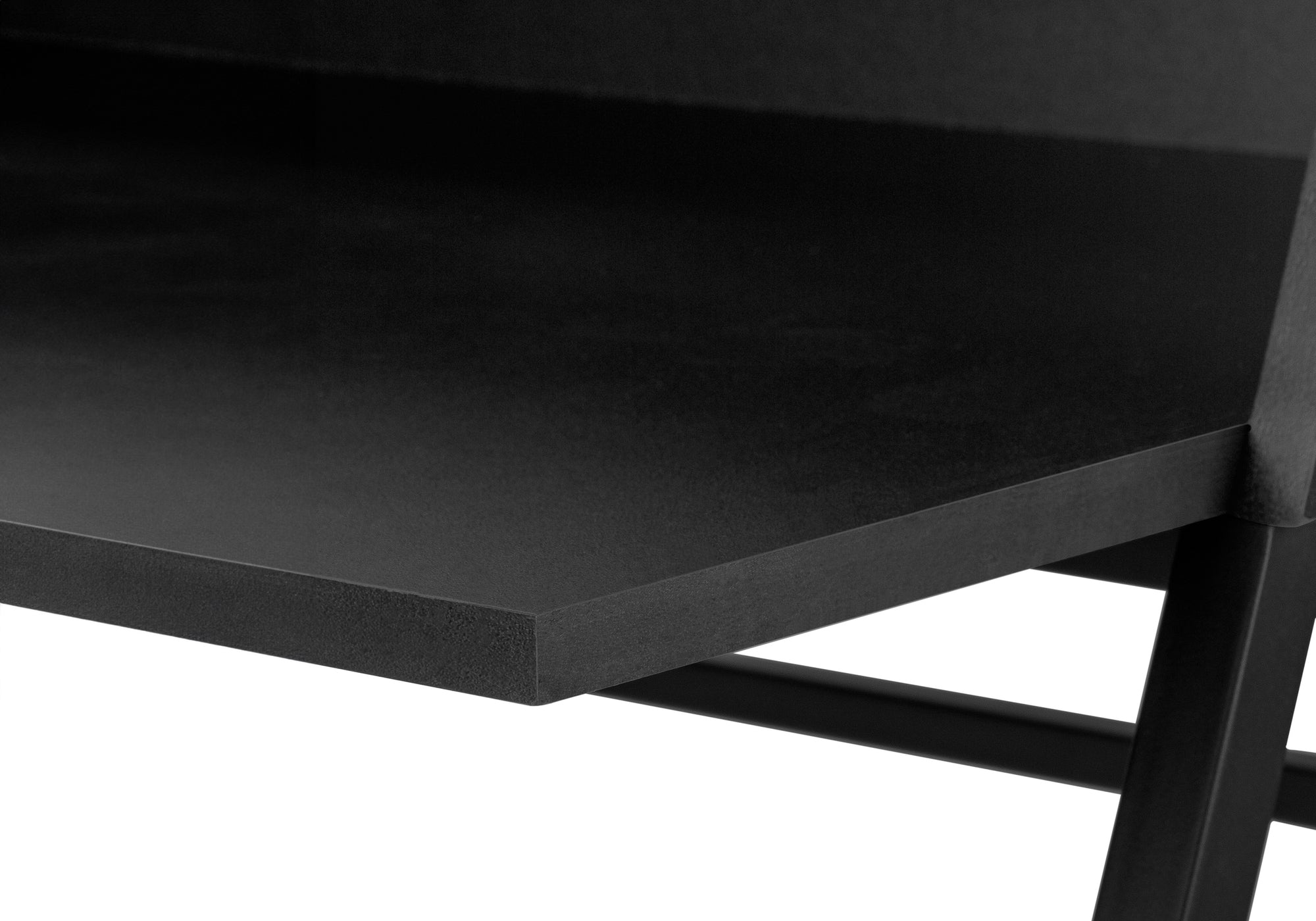 COMPUTER DESK - 48"L / BLACK / BLACK METAL # I 7547