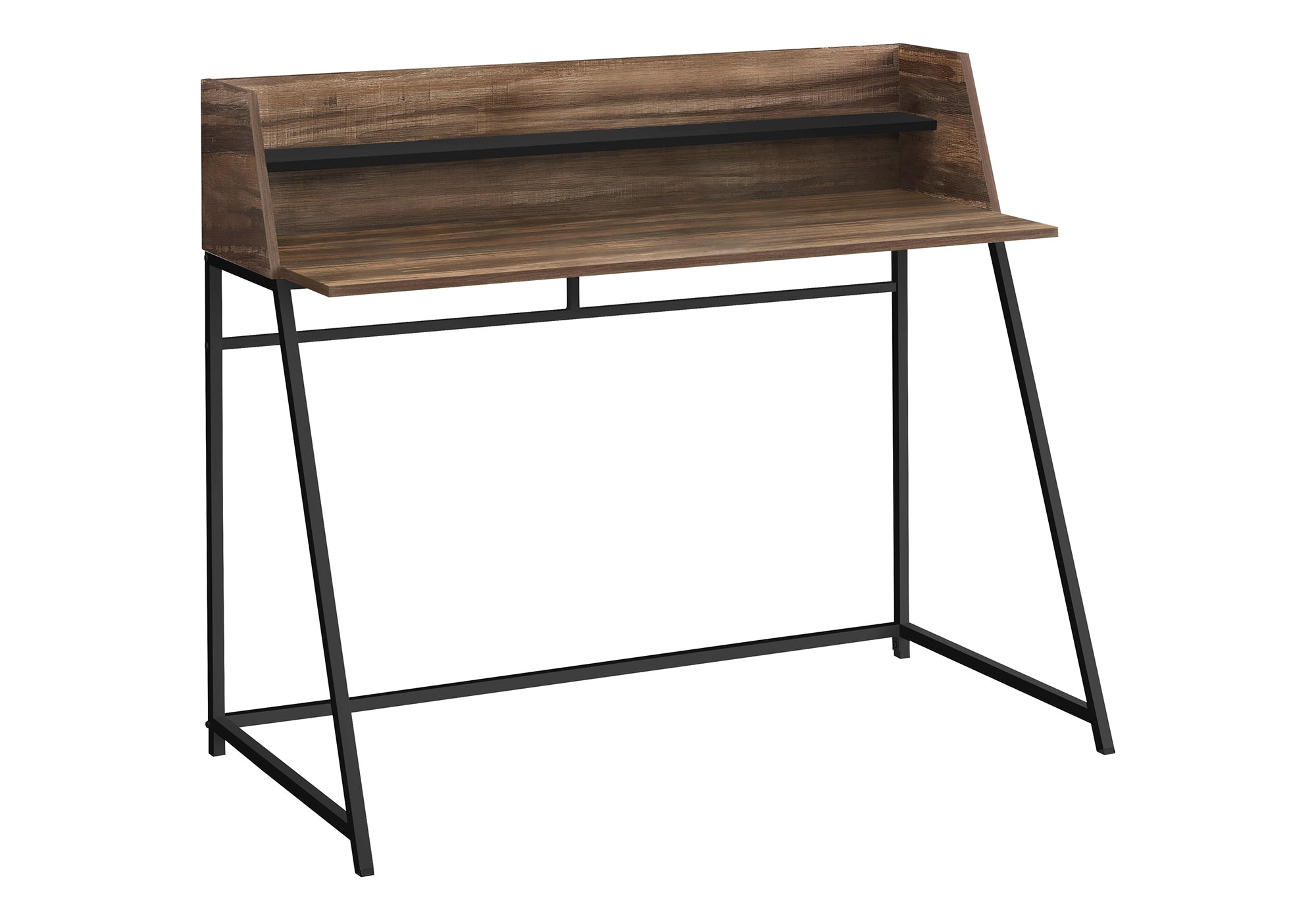 COMPUTER DESK - 48"L / BROWN RECLAIMED WOOD / BLACK METAL # I 7548