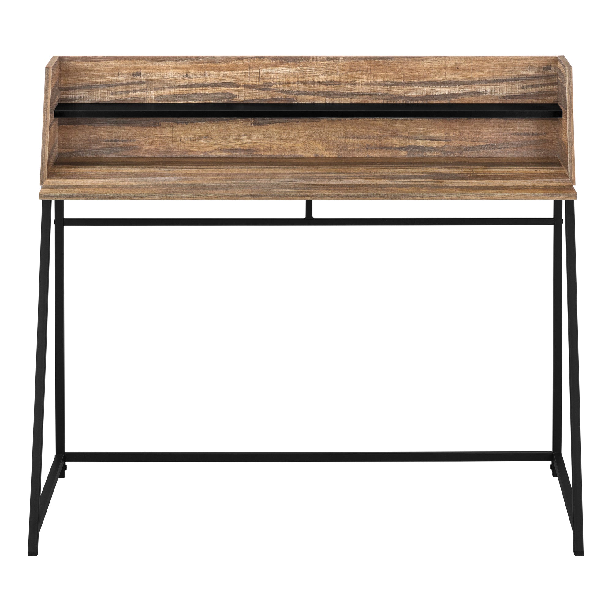 COMPUTER DESK - 48"L / BROWN RECLAIMED WOOD / BLACK METAL # I 7548