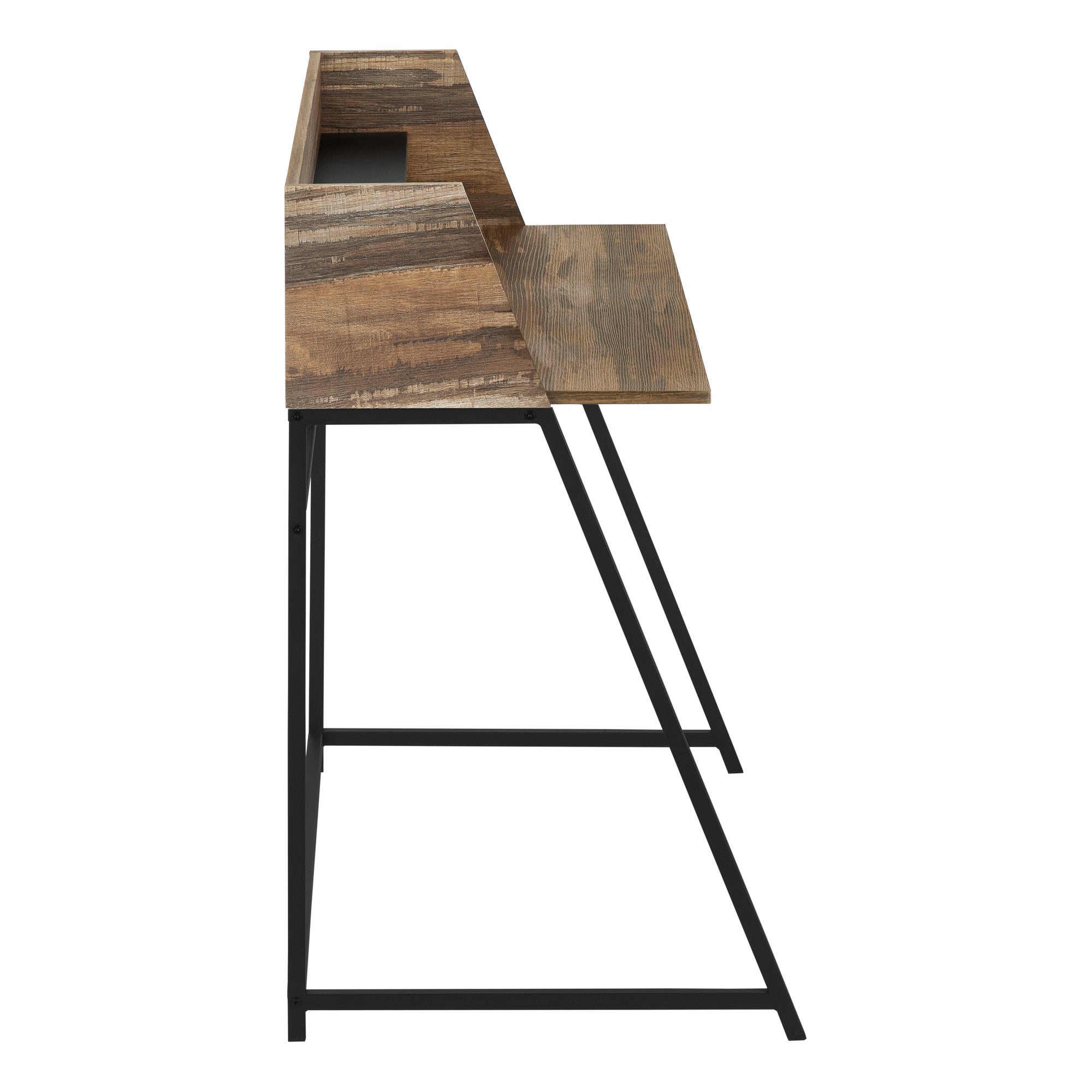 COMPUTER DESK - 48"L / BROWN RECLAIMED WOOD / BLACK METAL # I 7548