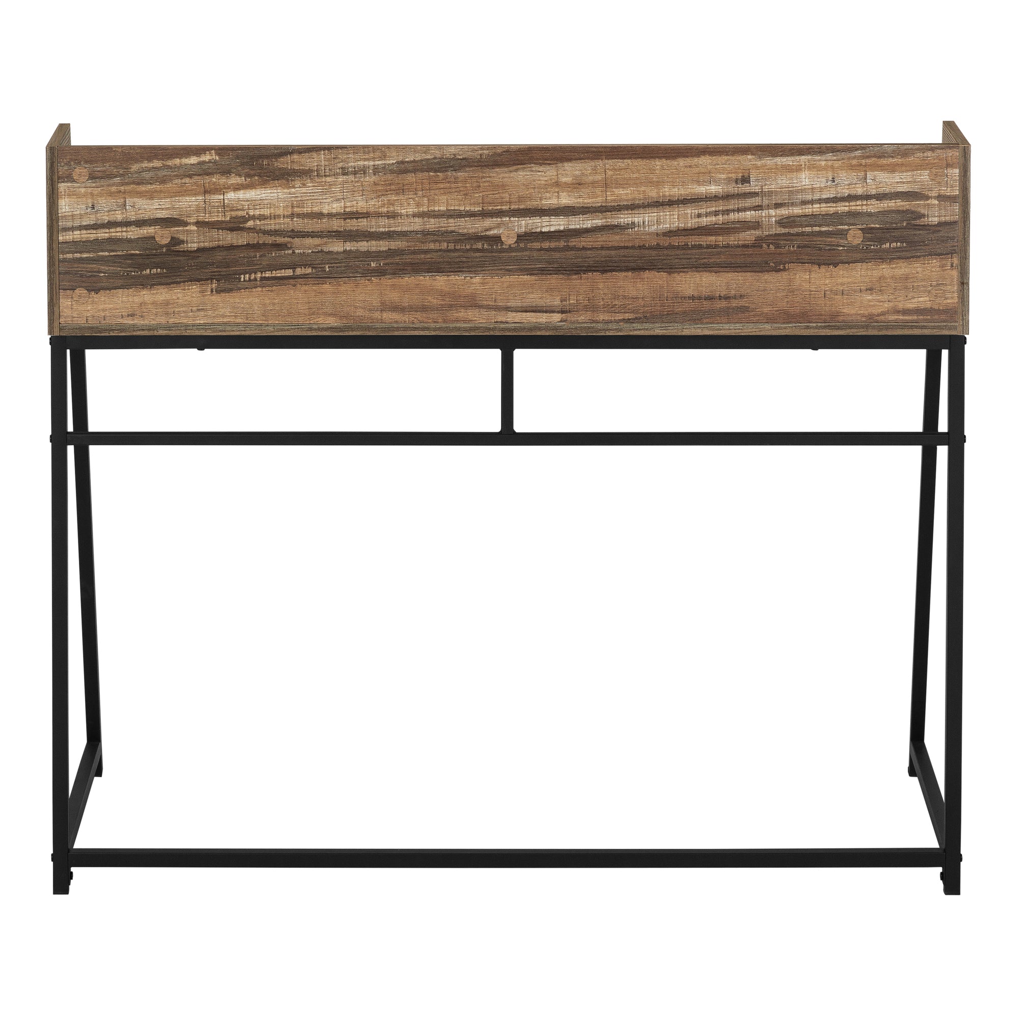 COMPUTER DESK - 48"L / BROWN RECLAIMED WOOD / BLACK METAL # I 7548