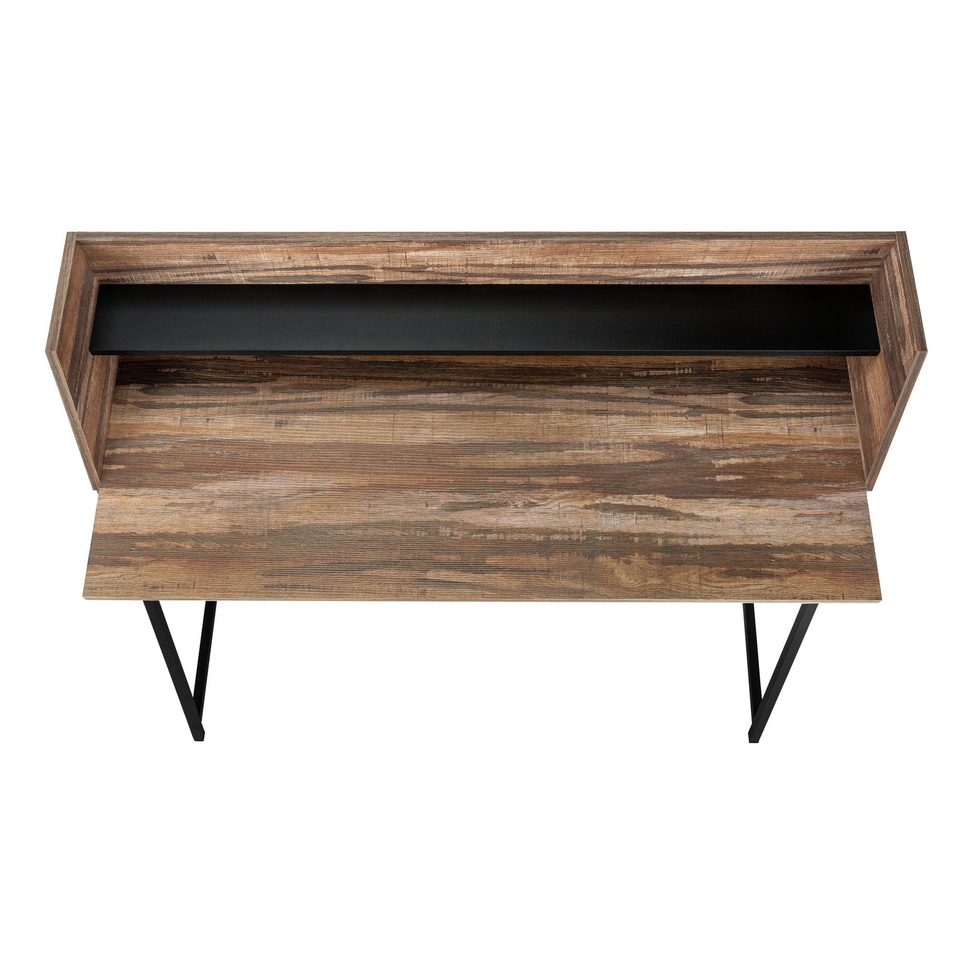 COMPUTER DESK - 48"L / BROWN RECLAIMED WOOD / BLACK METAL # I 7548