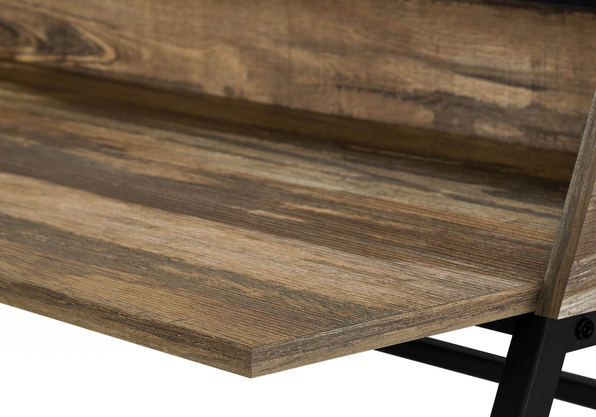 COMPUTER DESK - 48"L / BROWN RECLAIMED WOOD / BLACK METAL # I 7548