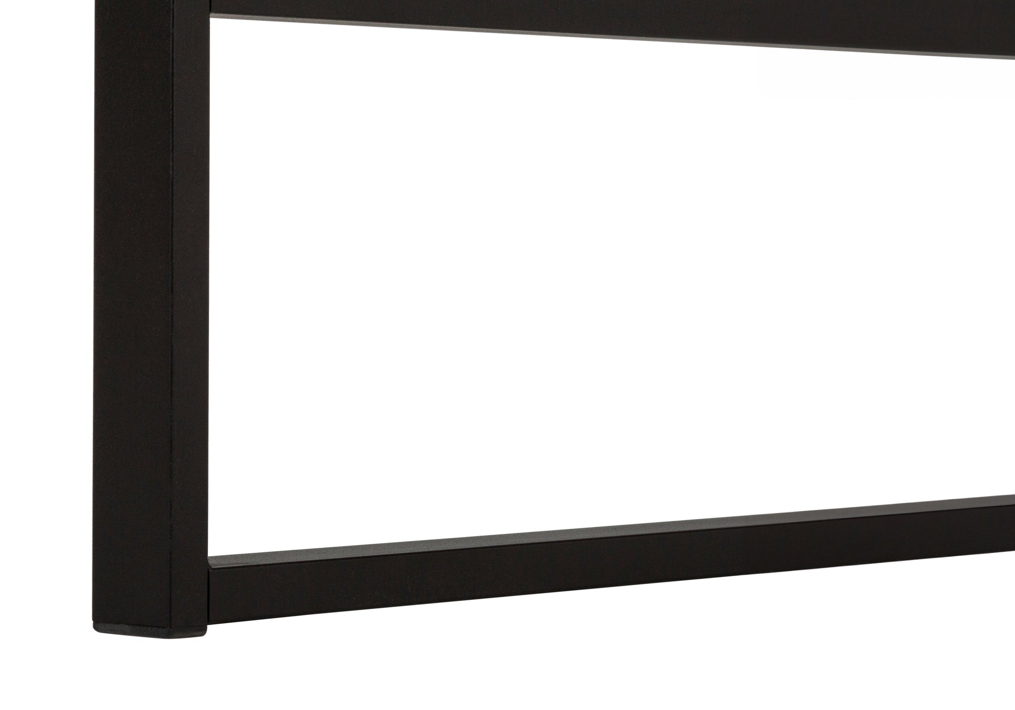 BUREAU D'ORDINATEUR - 48"L / NATUREL / MÉTAL NOIR # I 7658