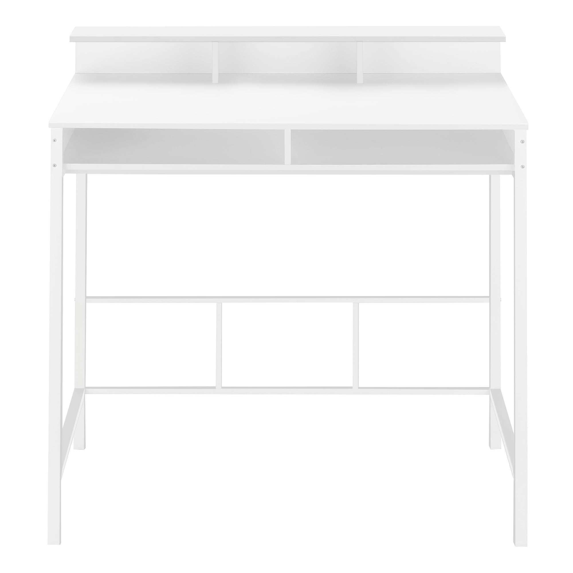 BUREAU D'ORDINATEUR - 48"L / BLANC / HAUTEUR DEBOUT BLANC # I 7701