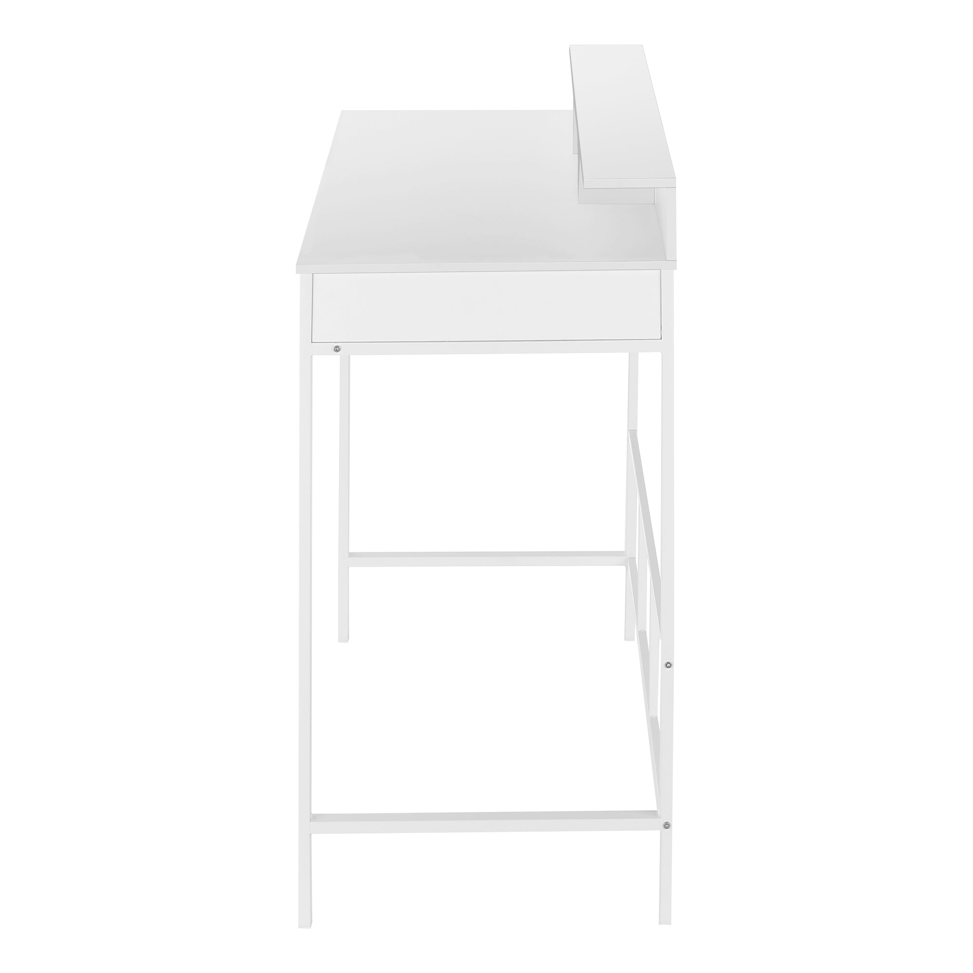 BUREAU D'ORDINATEUR - 48"L / BLANC / HAUTEUR DEBOUT BLANC # I 7701