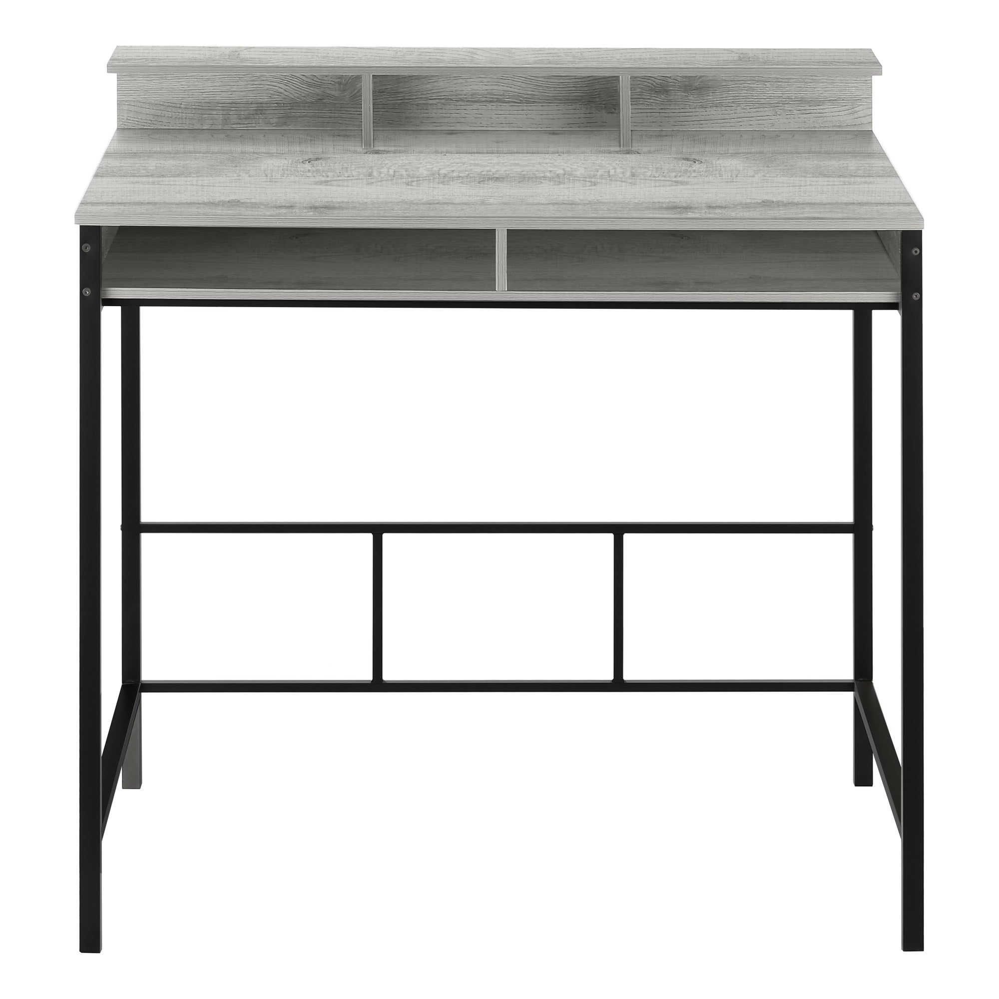 BUREAU D'ORDINATEUR - 48"L / GRIS / NOIR HAUTEUR DEBOUT # I 7703