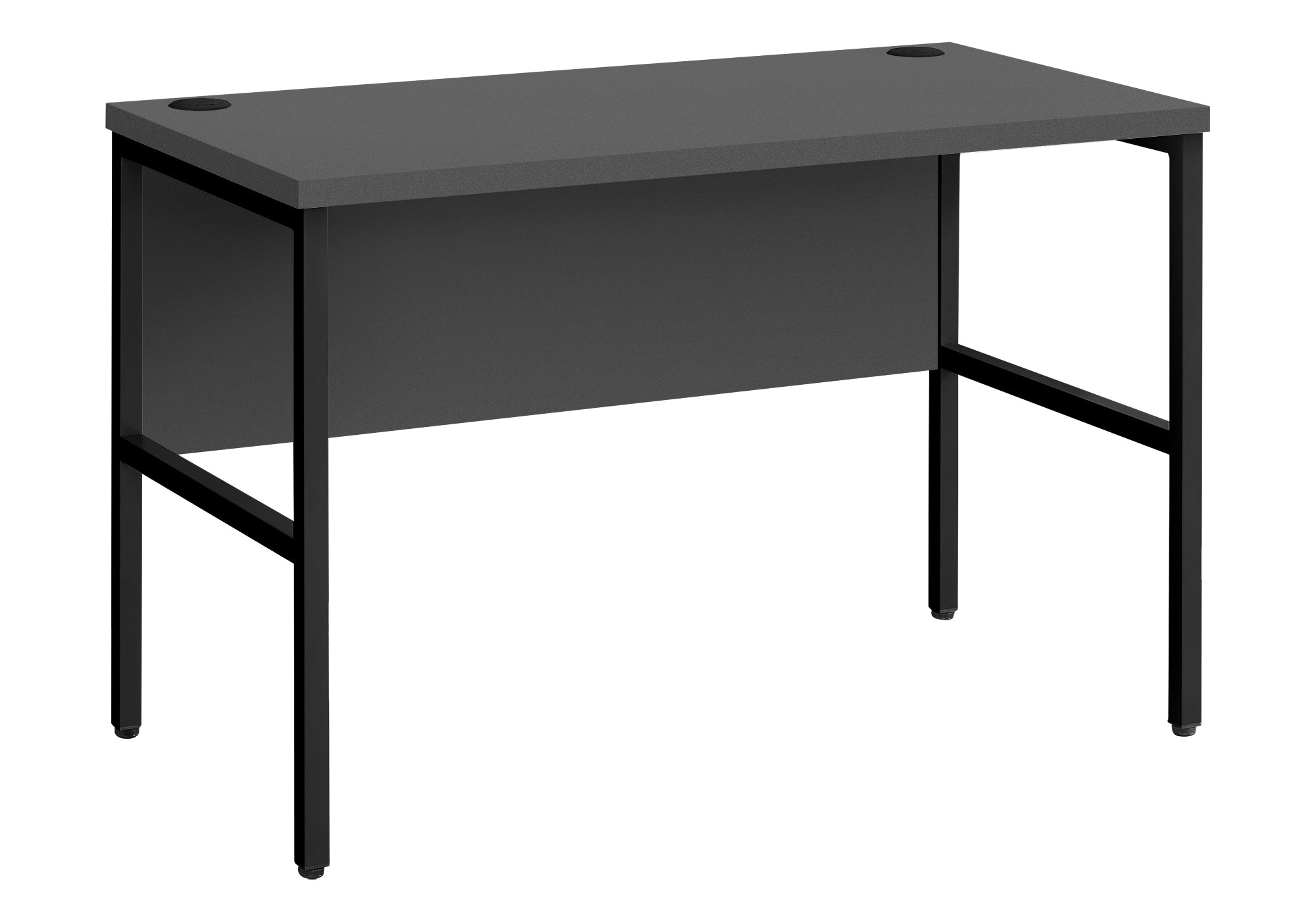 BUREAU D'ORDINATEUR - 48"L GRIS / NOIR QUALITÉ COMMERCIALE # I 7731