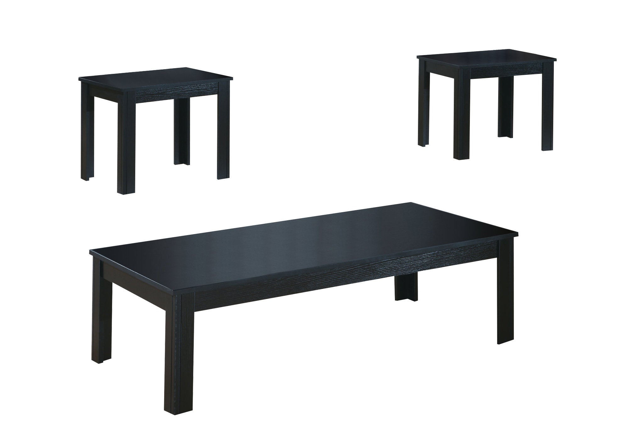 ENSEMBLE DE TABLE - ENSEMBLE DE 3 PIÈCES / NOIR # I 7840P