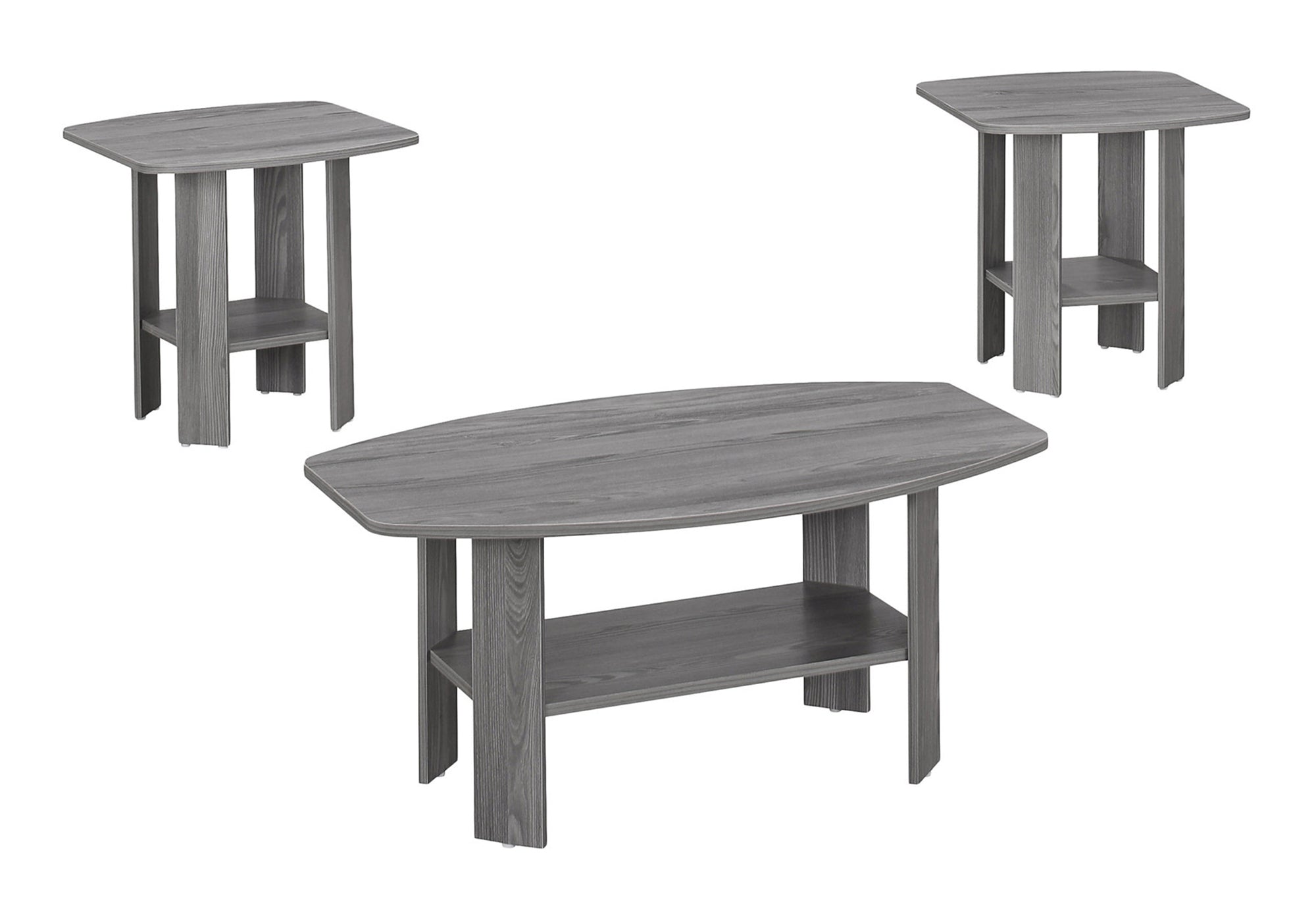 TABLE SET - 3PCS SET / GREY # I 7925P