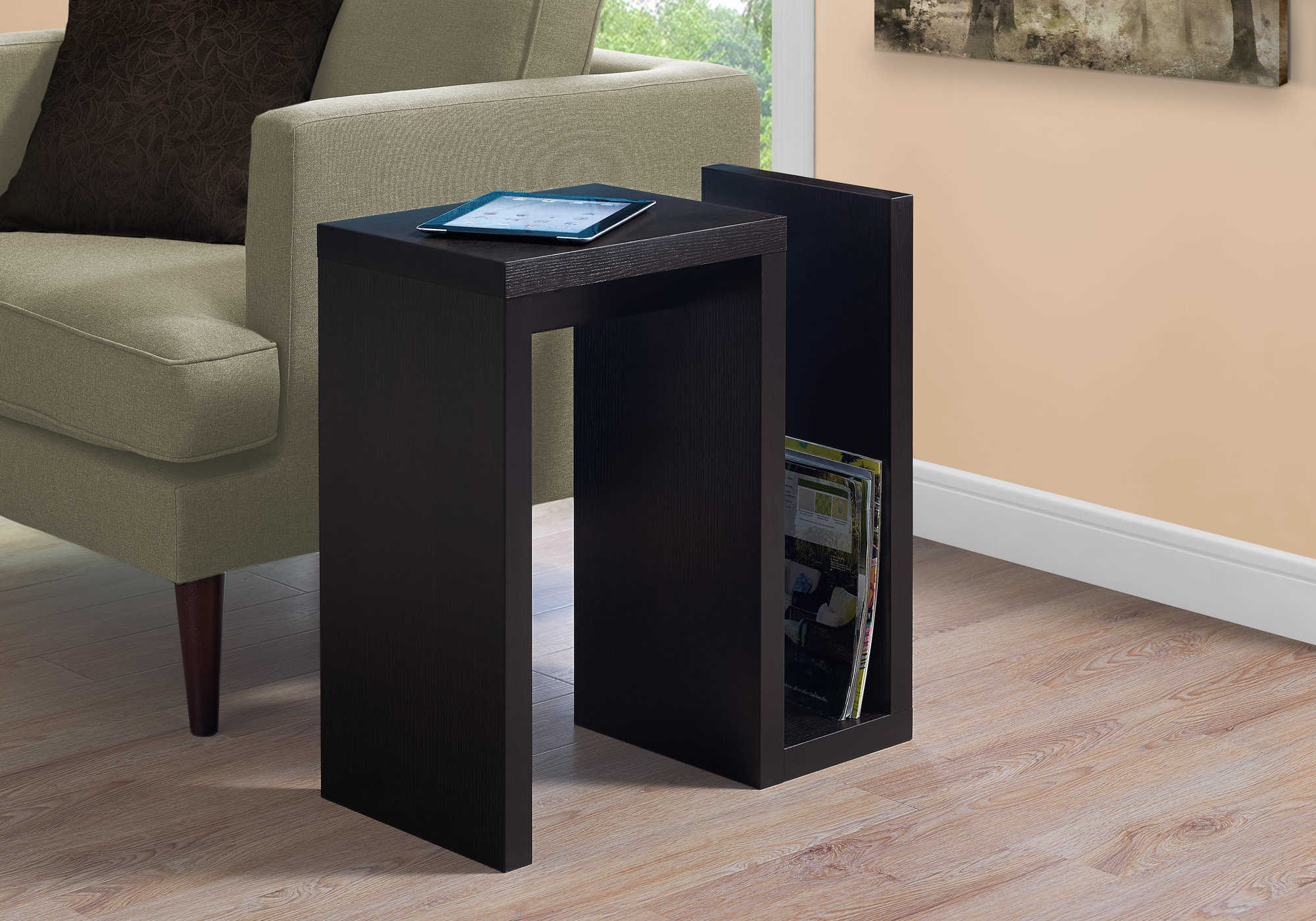 ACCENT TABLE - 24"H / ESPRESSO #I 2089