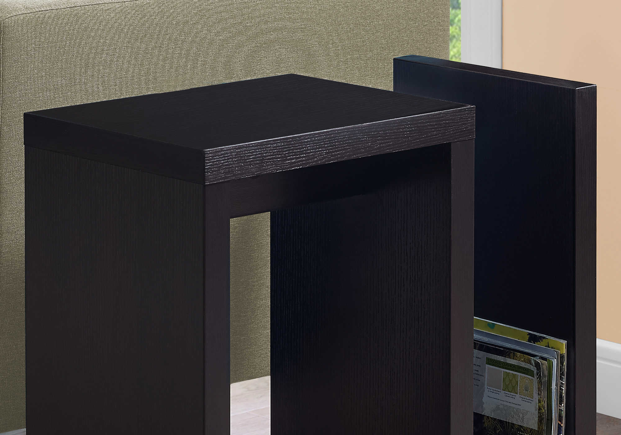 ACCENT TABLE - 24"H / ESPRESSO #I 2089