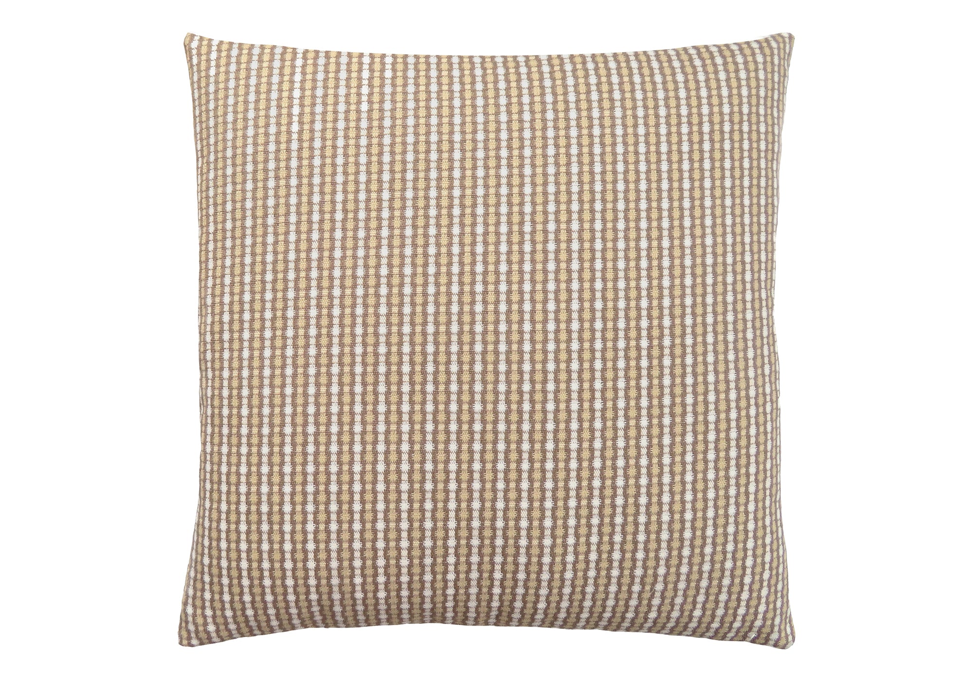 PILLOW - 18"X 18" / LIGHT / DARK TAUPE ABSTRACT DOT / 1PC # I 9228