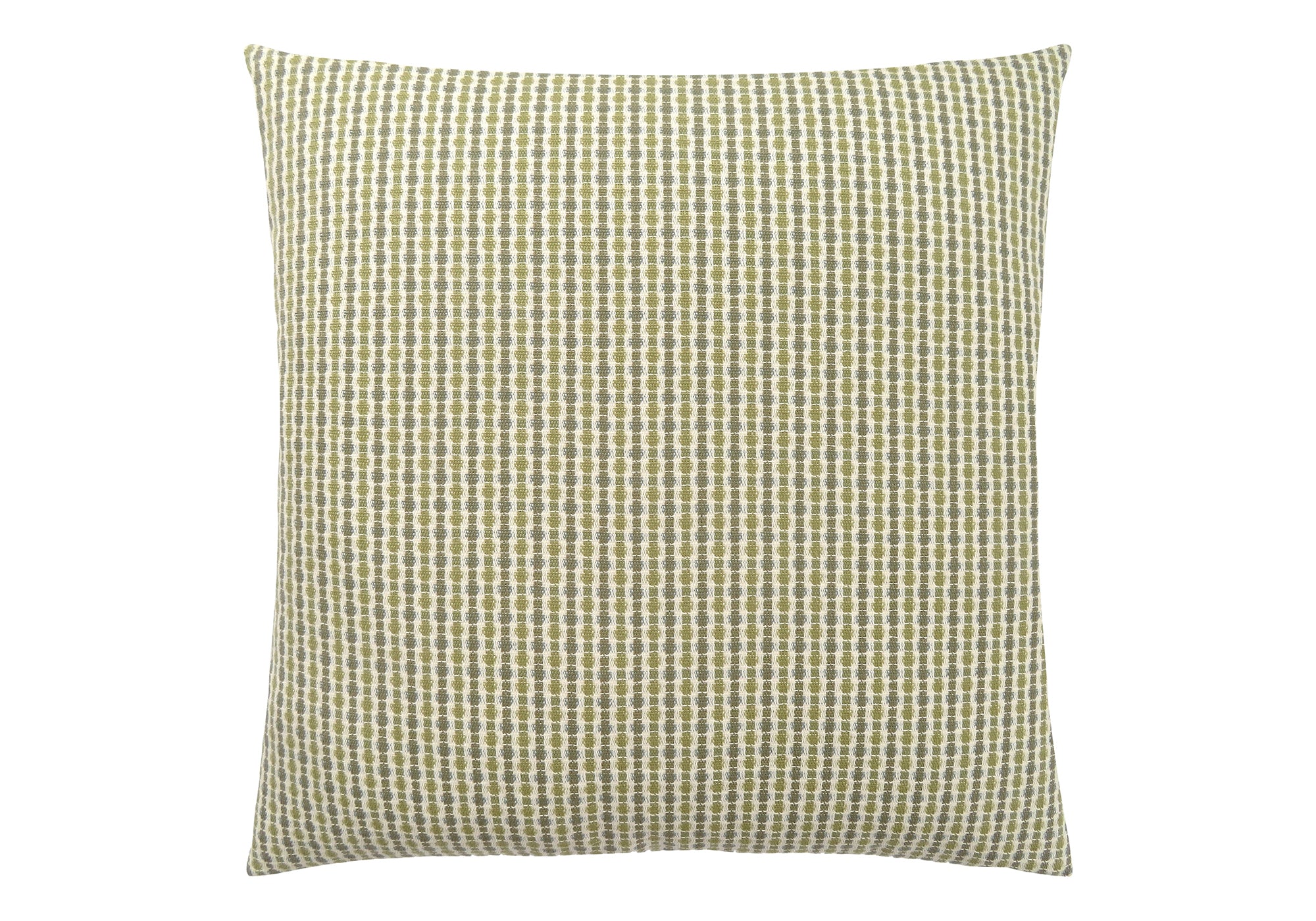 COUSSIN - 18"X 18" / POIS ABSTRAIT VERT CLAIR / FONCÉ / 1PC # I 9232