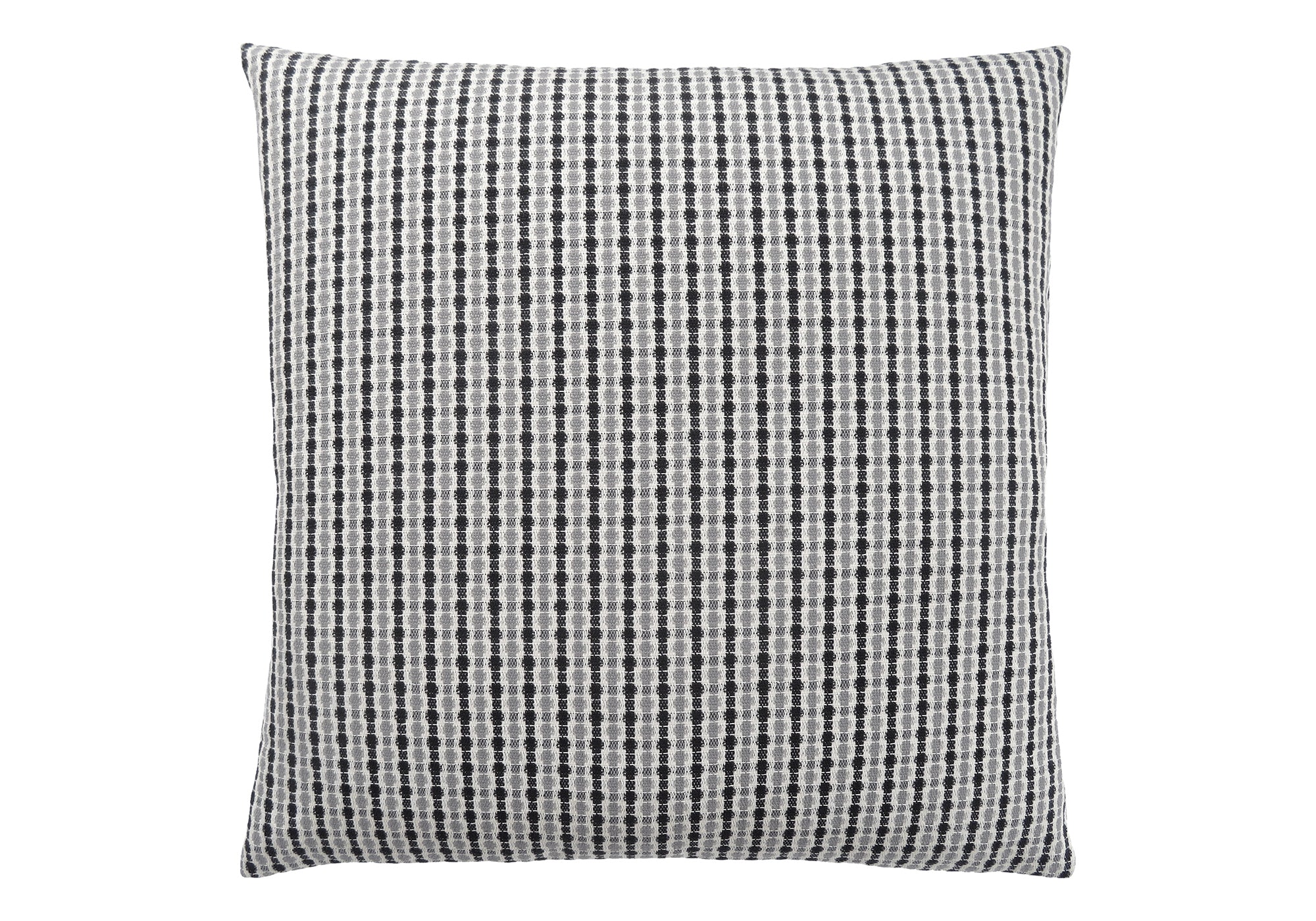 PILLOW - 18"X 18" / LIGHT GREY / BLACK ABSTRACT DOT / 1PC # I 9236