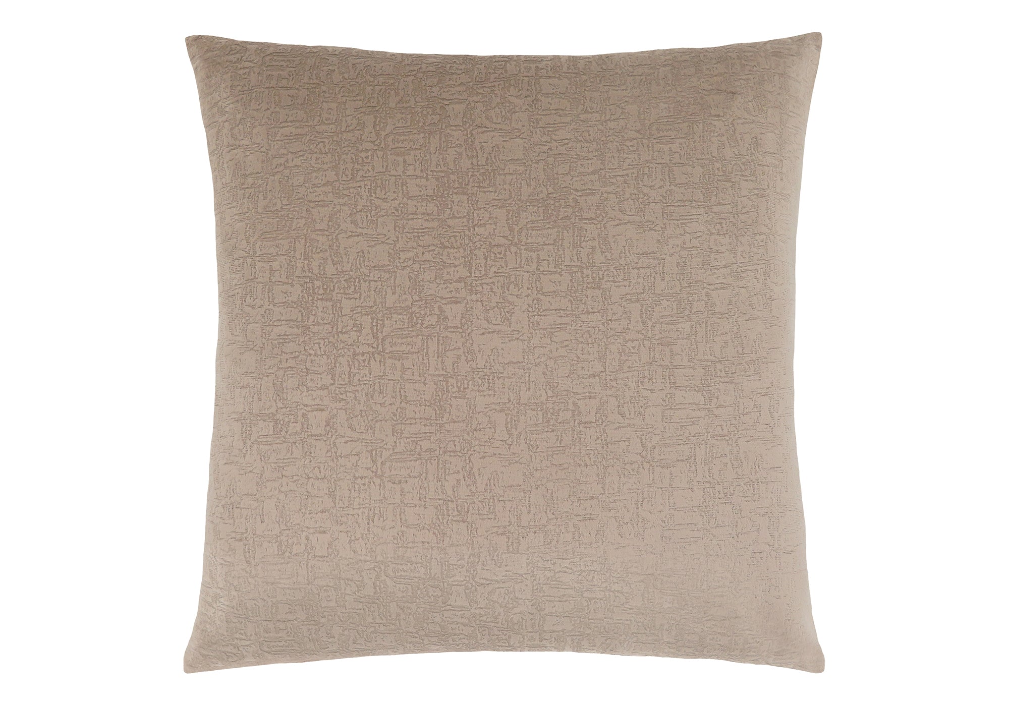 COUSSIN - 18"X 18" / VELOURS MOSAÏQUE TAUPE / 1PC # I 9270