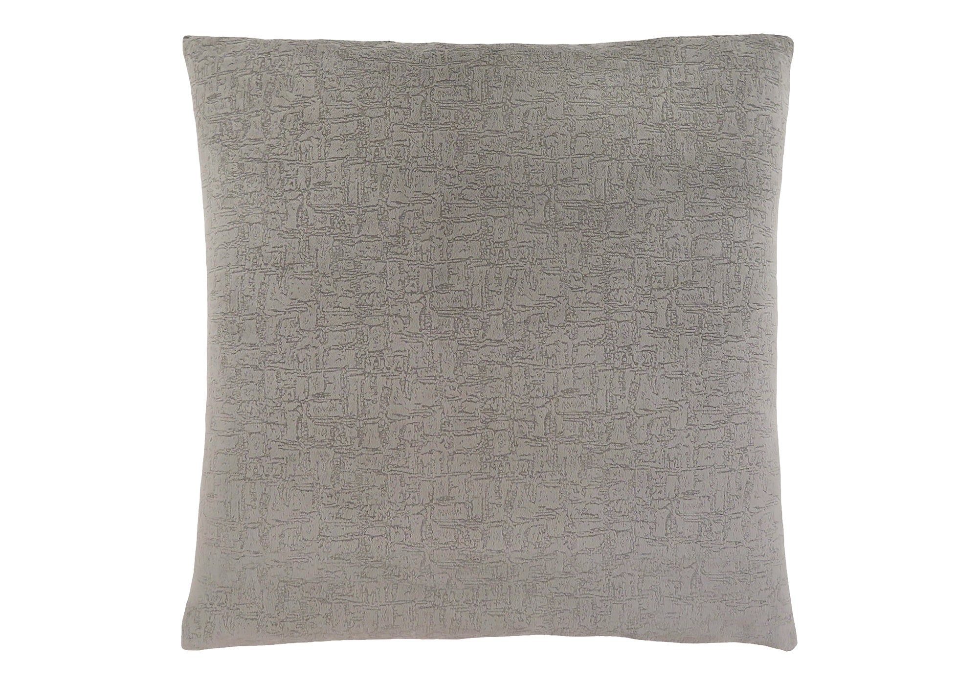 PILLOW - 18"X 18" / GREY MOSAIC VELVET / 1PC # I 9272