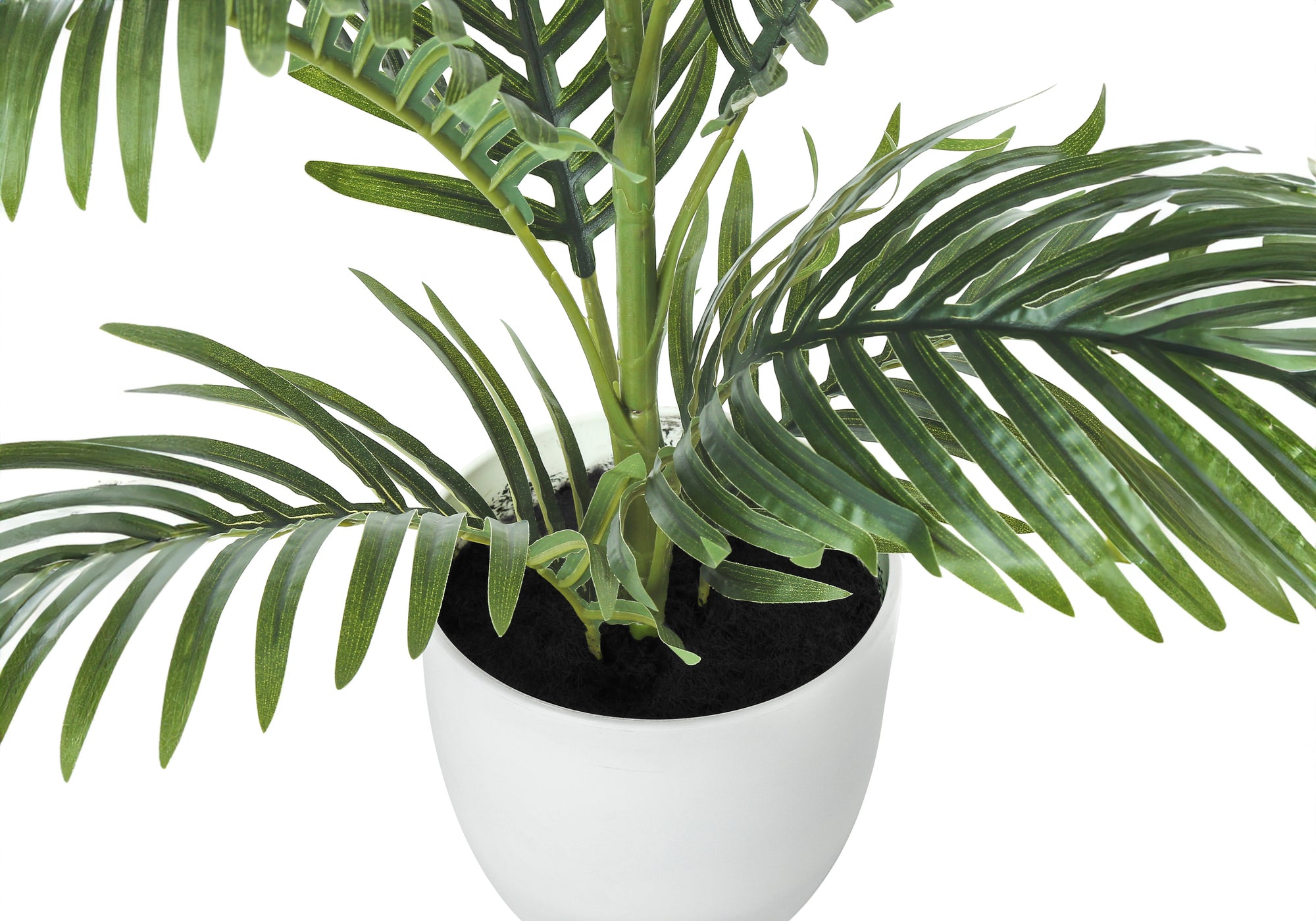 ARTIFICIAL PLANT - 28"H / INDOOR PALM IN A 6" POT # I 9508