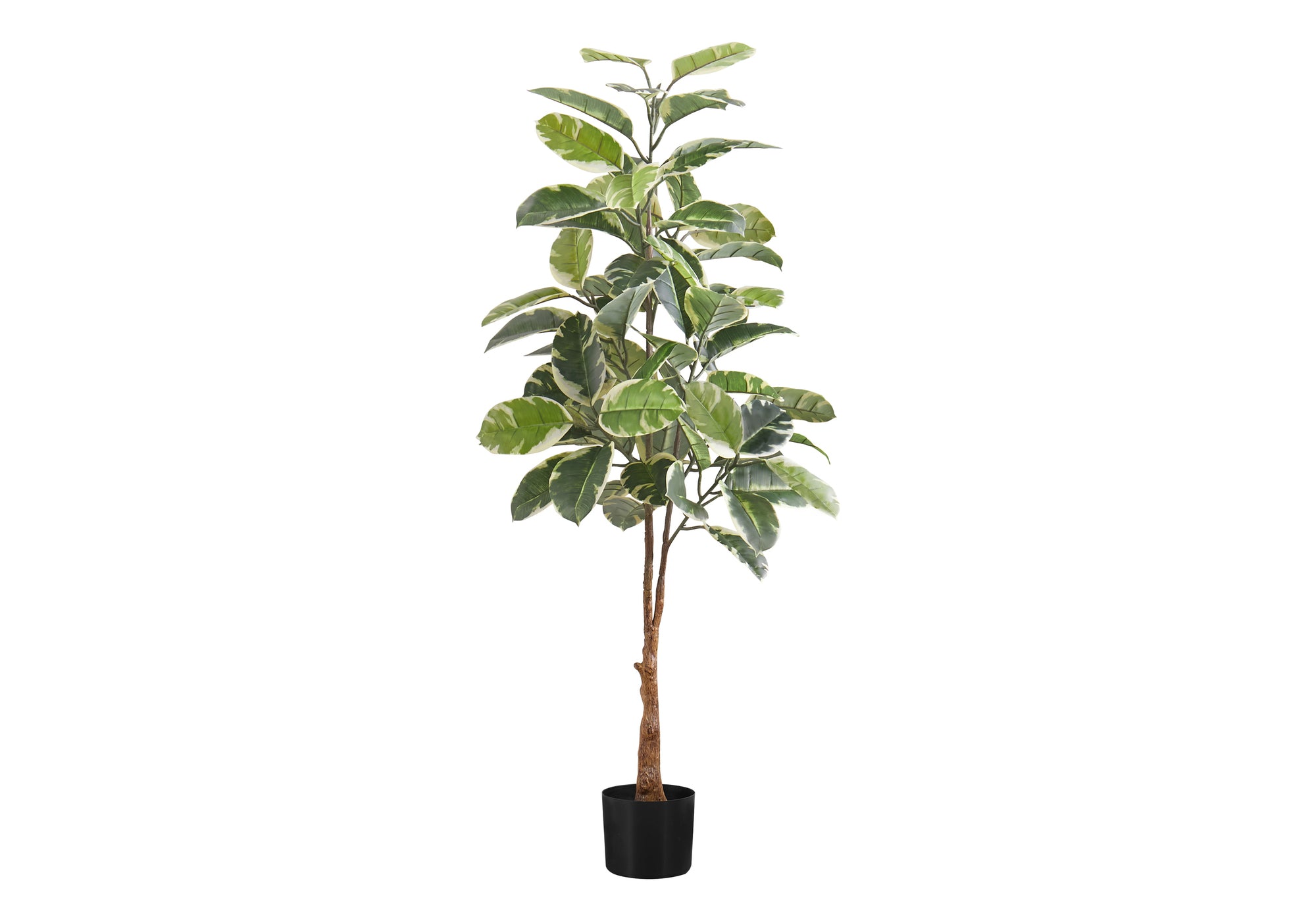 ARTIFICIAL PLANT - 52"H / INDOOR RUBBER TREE IN A 5" POT # I 9513