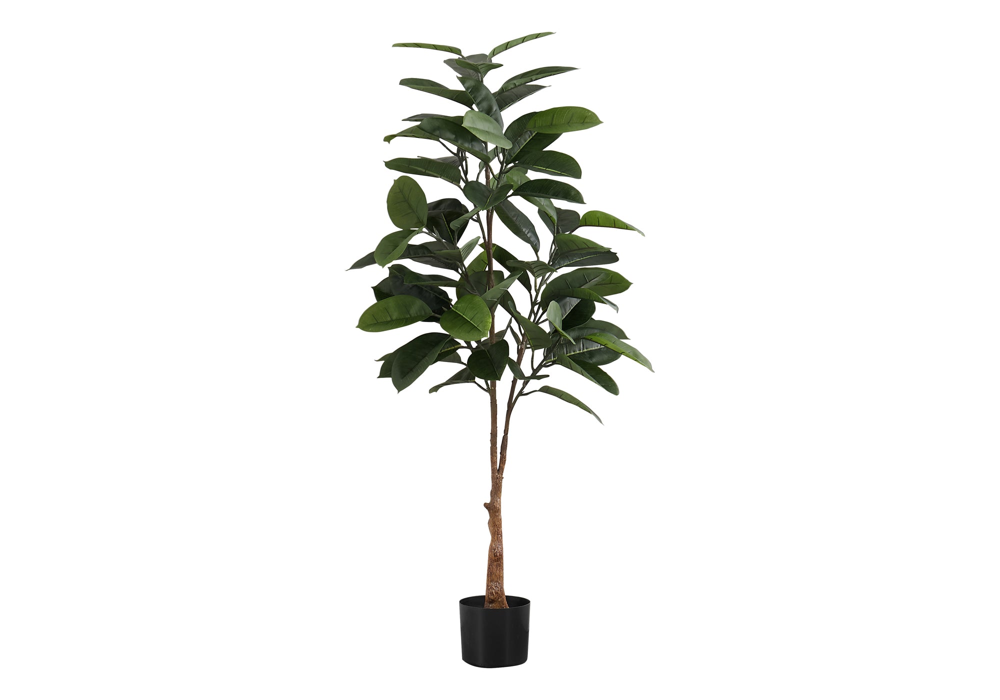 ARTIFICIAL PLANT - 52"H / INDOOR RUBBER TREE IN A 5" POT # I 9514