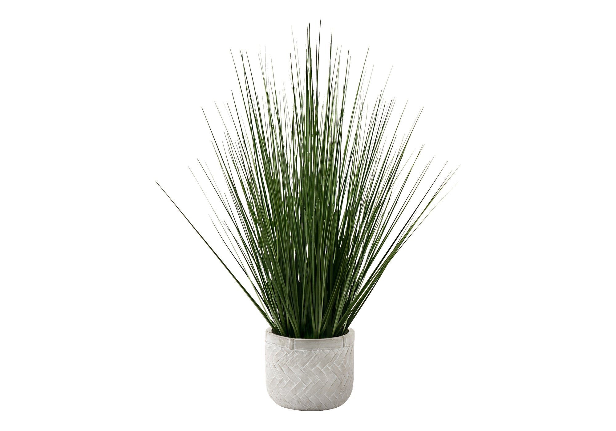 ARTIFICIAL PLANT - 21"H / INDOOR GRASS IN CEMENT 4" POT # I 9574