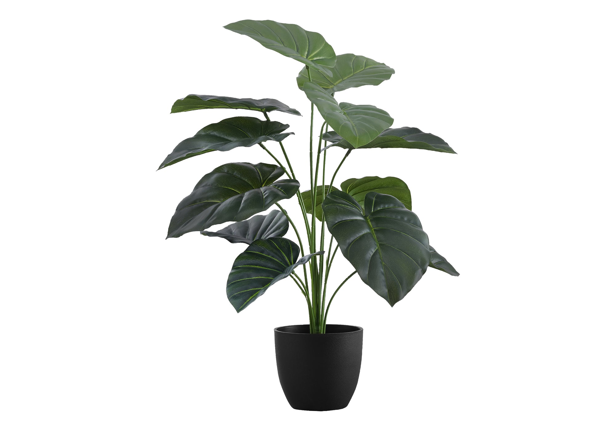 PLANTE ARTIFICIELLE - 24"H / ALOCASIA D'INTÉRIEUR EN POT DE 5" # I 9578