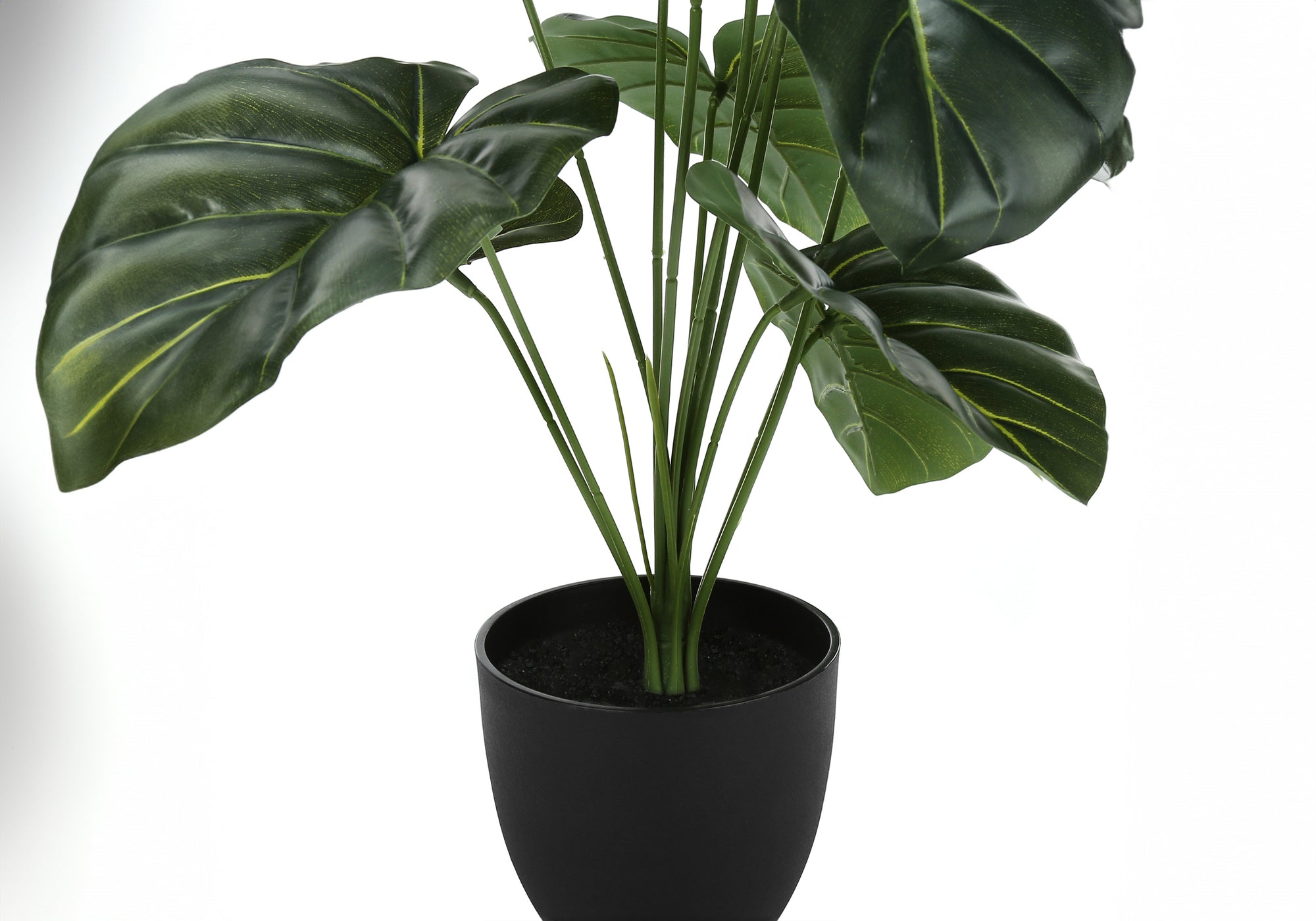 PLANTE ARTIFICIELLE - 24"H / ALOCASIA D'INTÉRIEUR EN POT DE 5" # I 9578