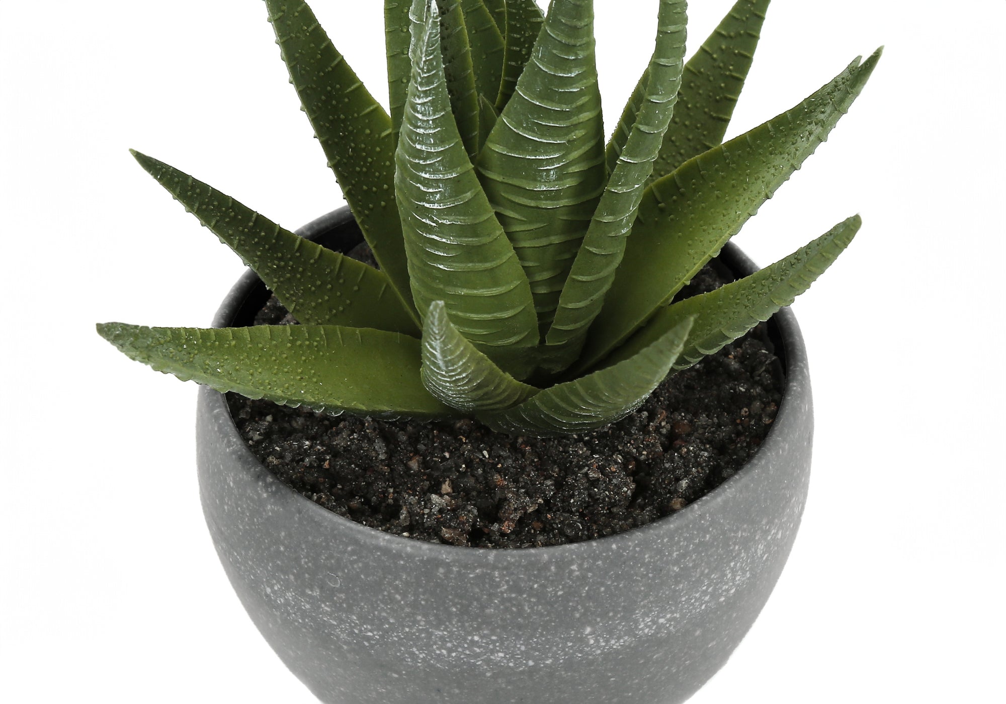 PLANTE ARTIFICIELLE - 3PCS / 6"H SUCCULENTE DANS UN POT GRIS DE 3" # I 9587