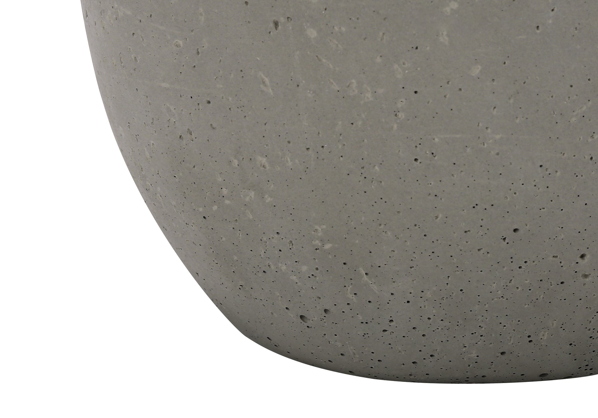 LIGHTING - 20"H TABLE LAMP GREY CONCRETE / IVORY SHADE # I 9626